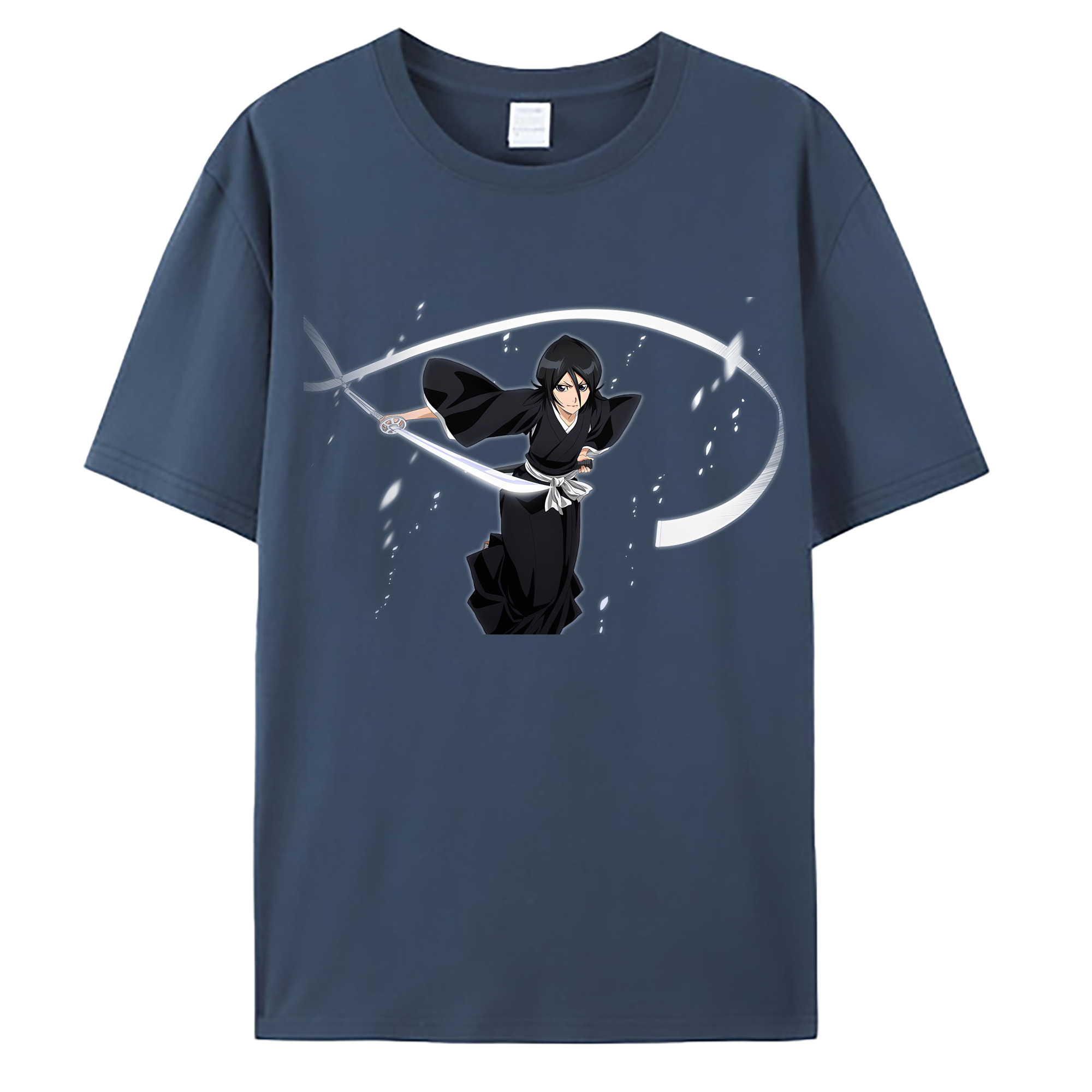 （画像用） ブリーチ 朽木ルキア BLEACH Kuchiki Rukia 綿100％ メンズ半袖Tシャツ｜肌触りやわらか＆通気性