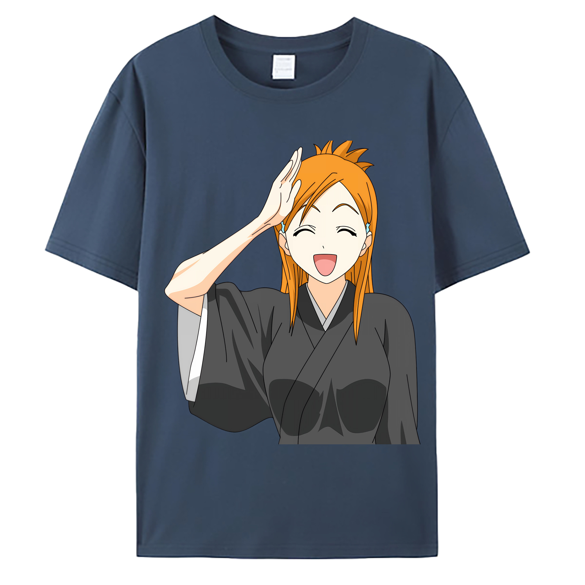 （画像用） ブリーチ 井上織姫（いのうえおりひめ） BLEACH Inoue Orihime 綿100％ メンズ半袖Tシャツ｜肌触りやわらか＆通気性