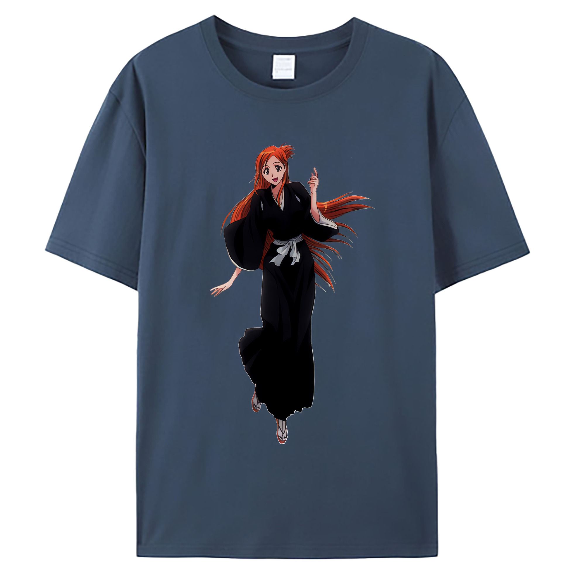 （画像用） ブリーチ 井上織姫（いのうえおりひめ） BLEACH Inoue Orihime 綿100％ メンズ半袖Tシャツ｜肌触りやわらか＆通気性