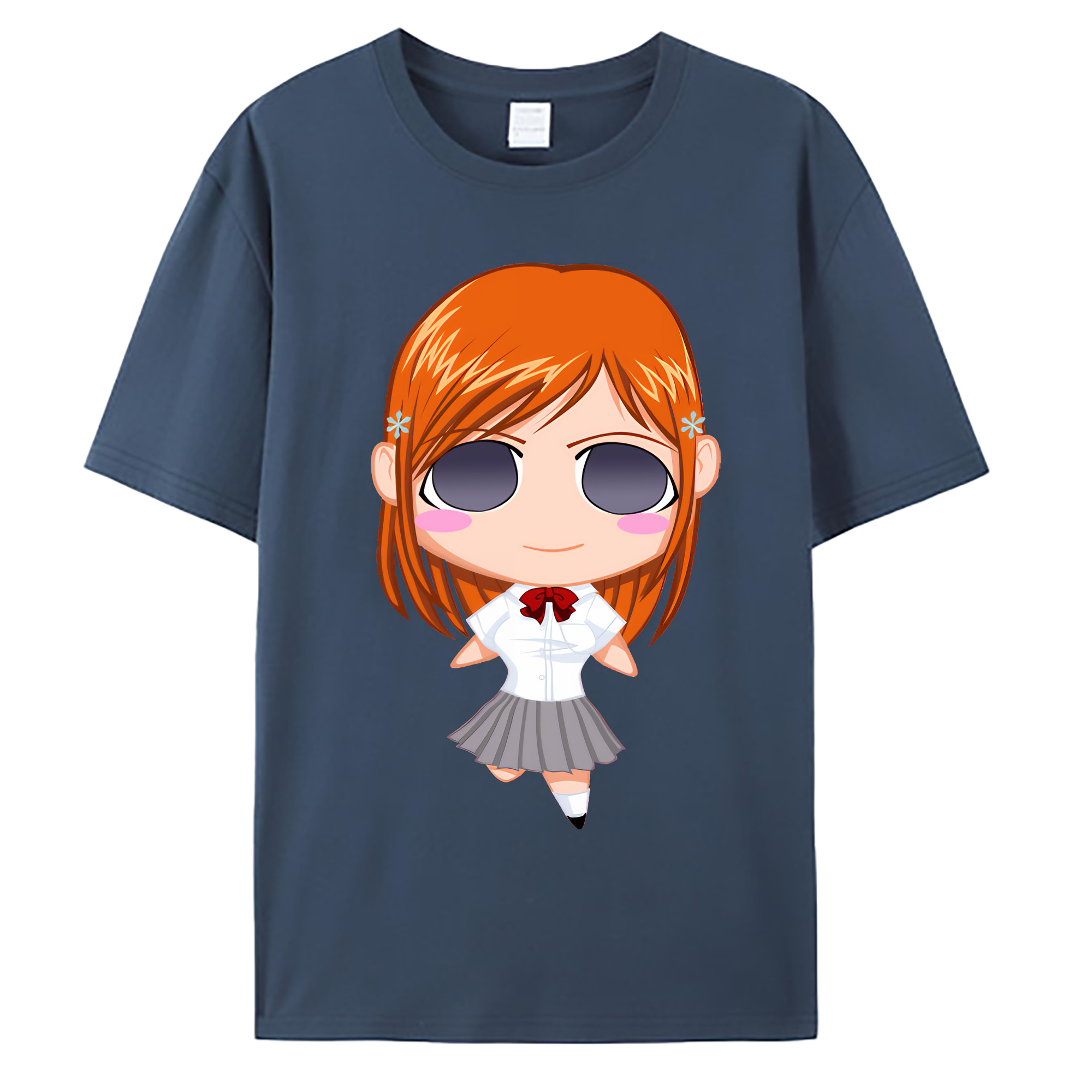 （画像用） ブリーチ 井上織姫（いのうえおりひめ） BLEACH Inoue Orihime 綿100％ メンズ半袖Tシャツ｜肌触りやわらか＆通気性