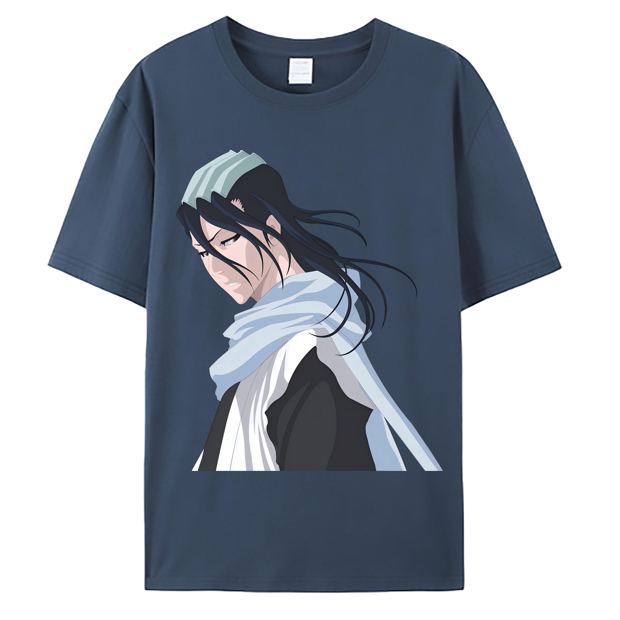 （画像用） ブリーチ くちき びゃくや BLEACH Kuchiki Byakuya 綿100％ メンズ半袖Tシャツ｜肌触りやわらか＆通気性