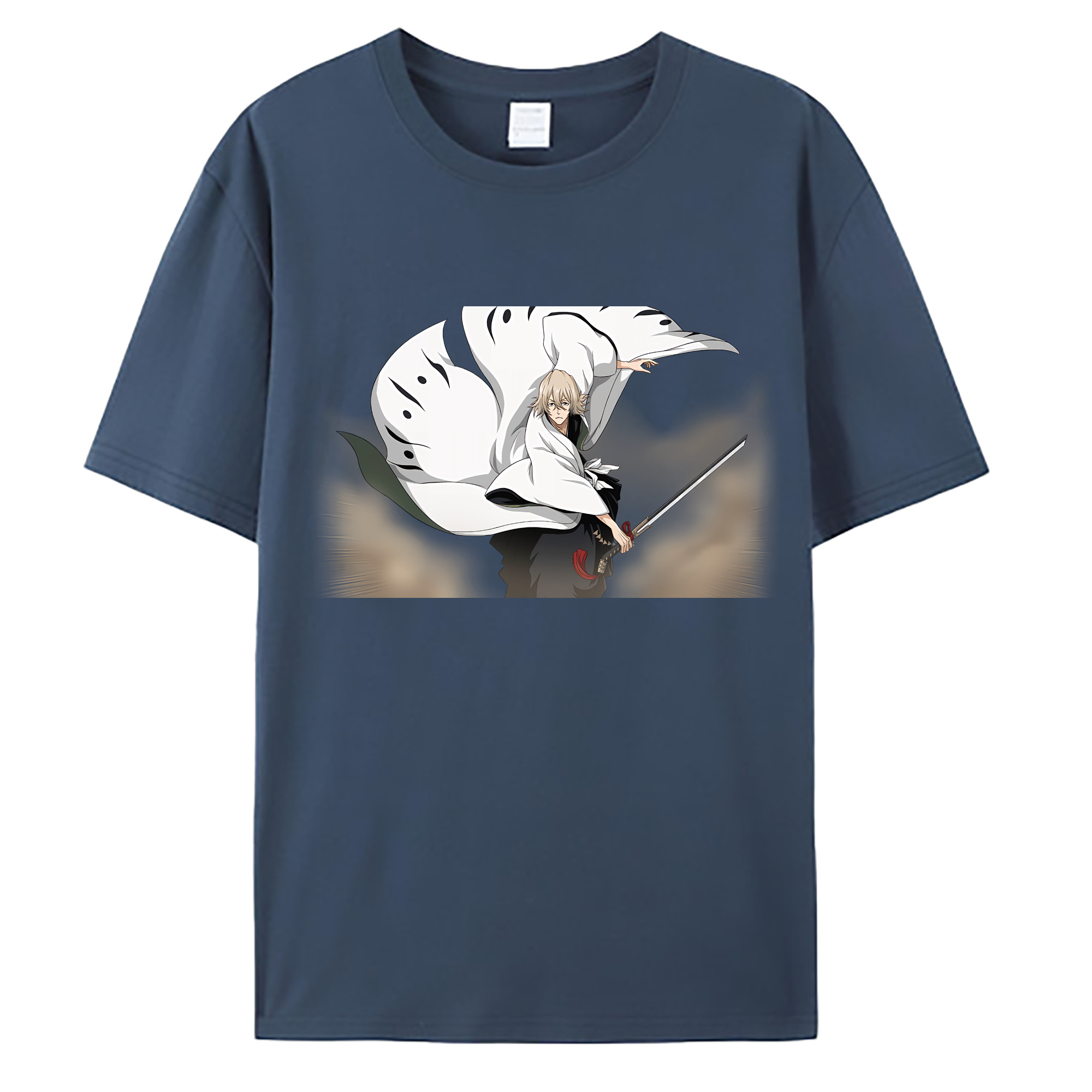 （画像用） "ブリーチ 浦原 喜助（うらはら きすけ） BLEACH Urahara Kisuke " 綿100％ メンズ半袖Tシャツ｜肌触りやわらか＆通気性