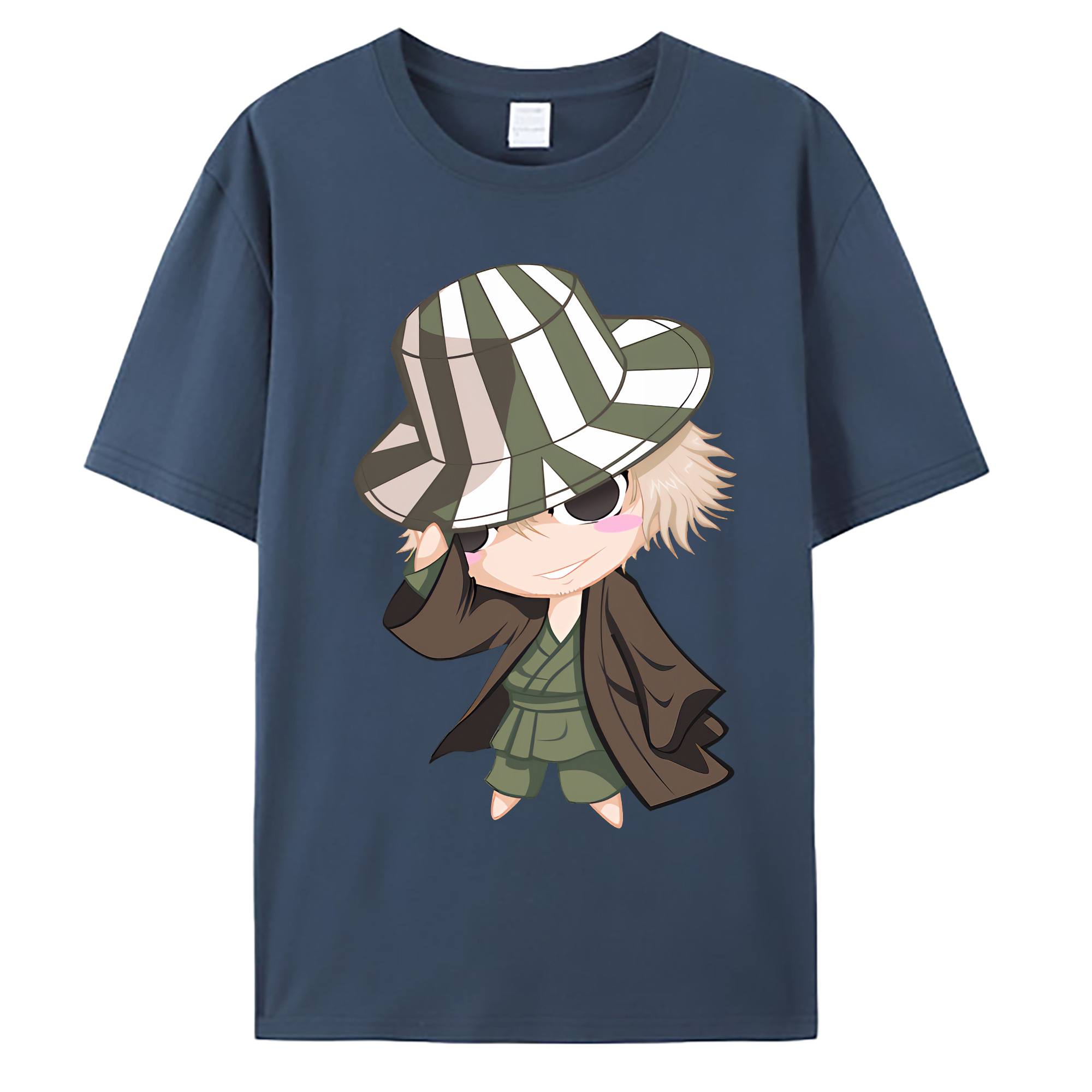 （画像用） "ブリーチ 浦原 喜助（うらはら きすけ） BLEACH Urahara Kisuke " 綿100％ メンズ半袖Tシャツ｜肌触りやわらか＆通気性