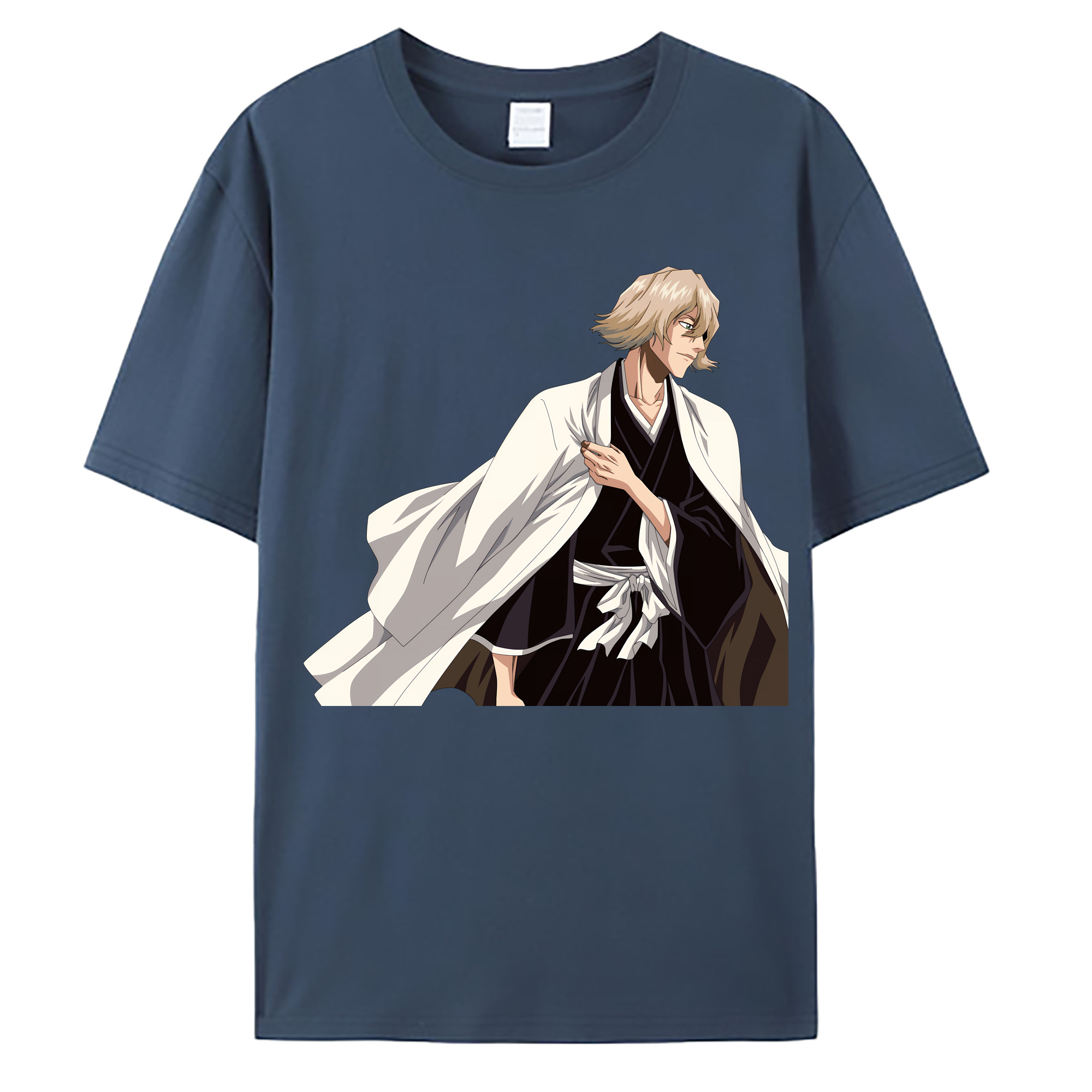 （画像用） "ブリーチ 浦原 喜助（うらはら きすけ） BLEACH Urahara Kisuke " 綿100％ メンズ半袖Tシャツ｜肌触りやわらか＆通気性