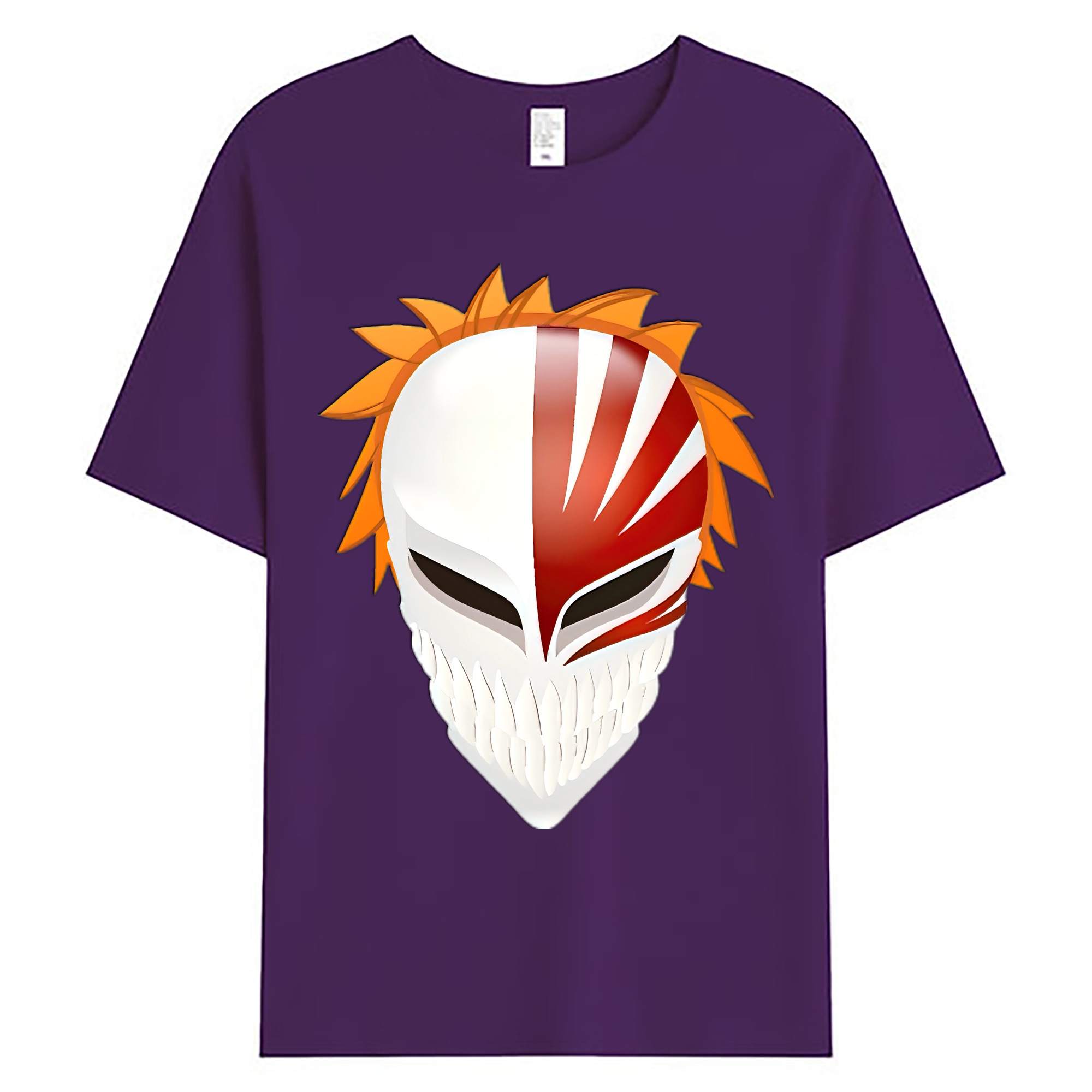 （画像用） ブリーチ 黒崎一護（くろさき いちご）BLEACH Kurosaki Ichigo 綿100％ メンズ半袖Tシャツ｜肌触りやわらか＆通気性