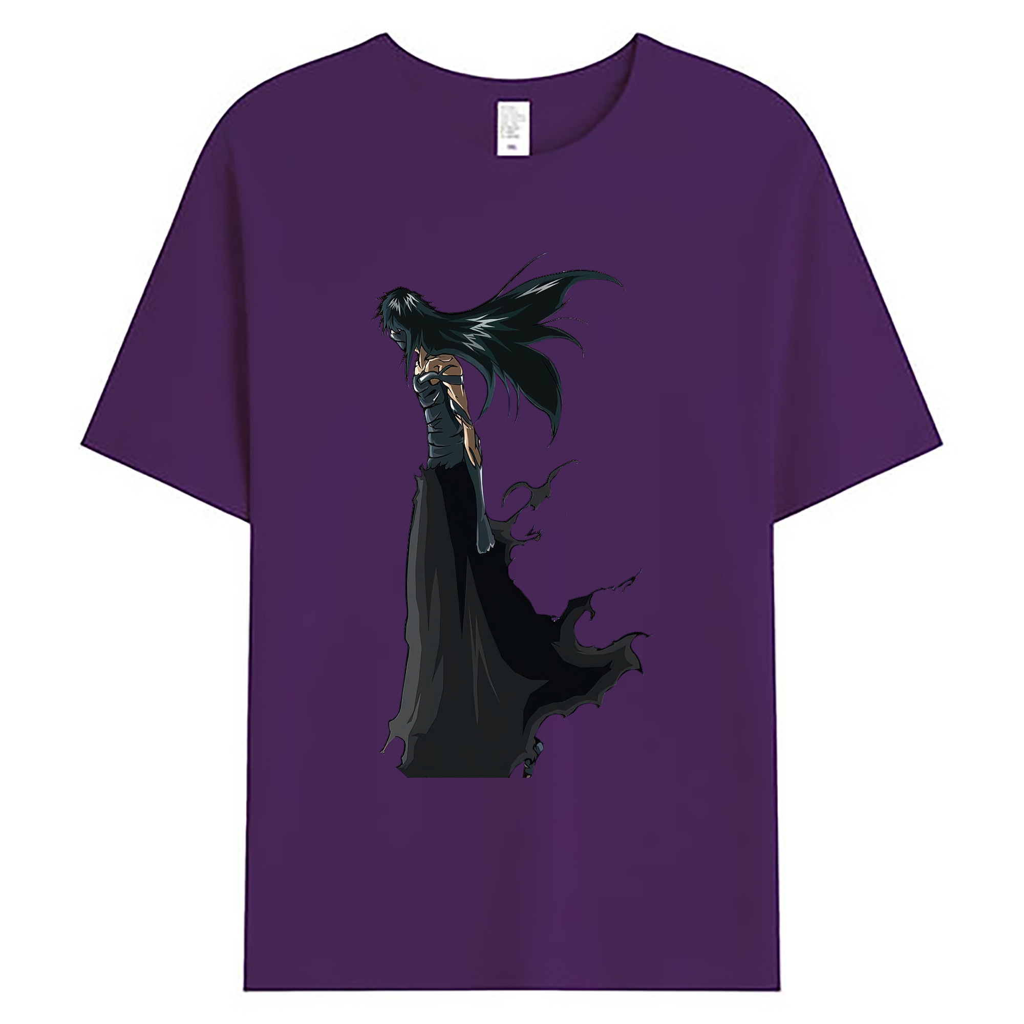 （画像用） ブリーチ 黒崎一護（くろさき いちご）BLEACH Kurosaki Ichigo 綿100％ メンズ半袖Tシャツ｜肌触りやわらか＆通気性