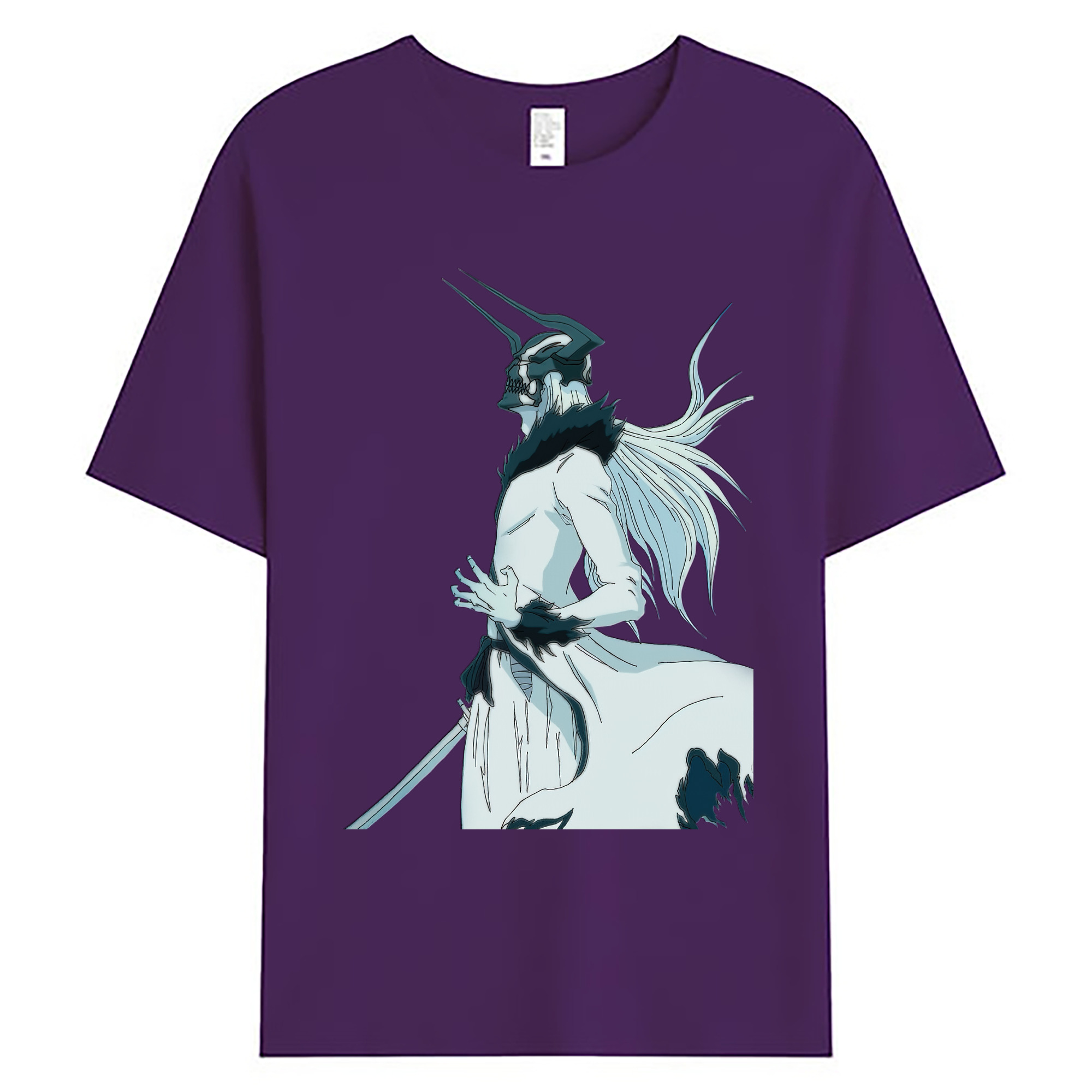 （画像用） ブリーチ 黒崎一護（くろさき いちご）BLEACH Kurosaki Ichigo 綿100％ メンズ半袖Tシャツ｜肌触りやわらか＆通気性