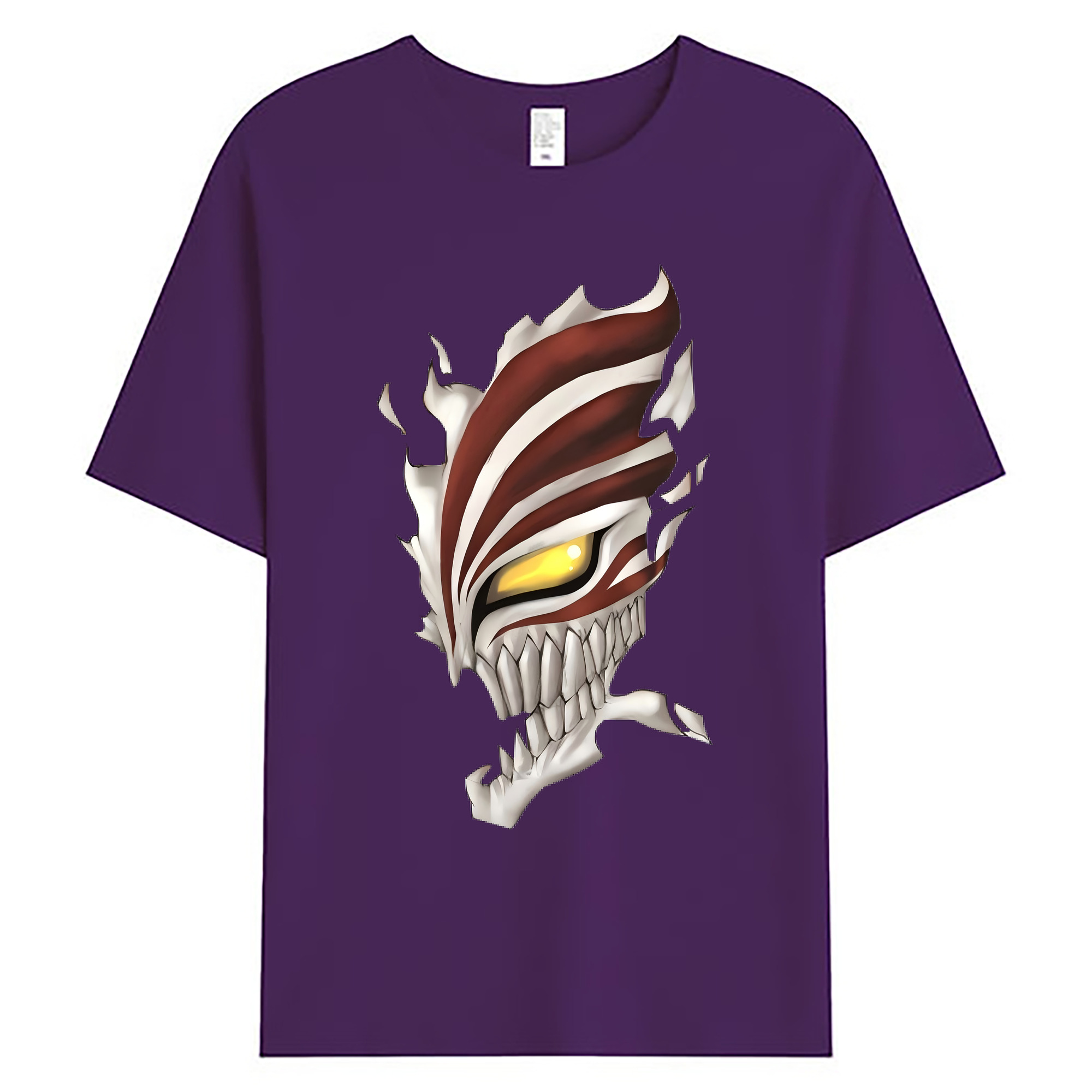 （画像用） ブリーチ 黒崎一護（くろさき いちご）BLEACH Kurosaki Ichigo 綿100％ メンズ半袖Tシャツ｜肌触りやわらか＆通気性