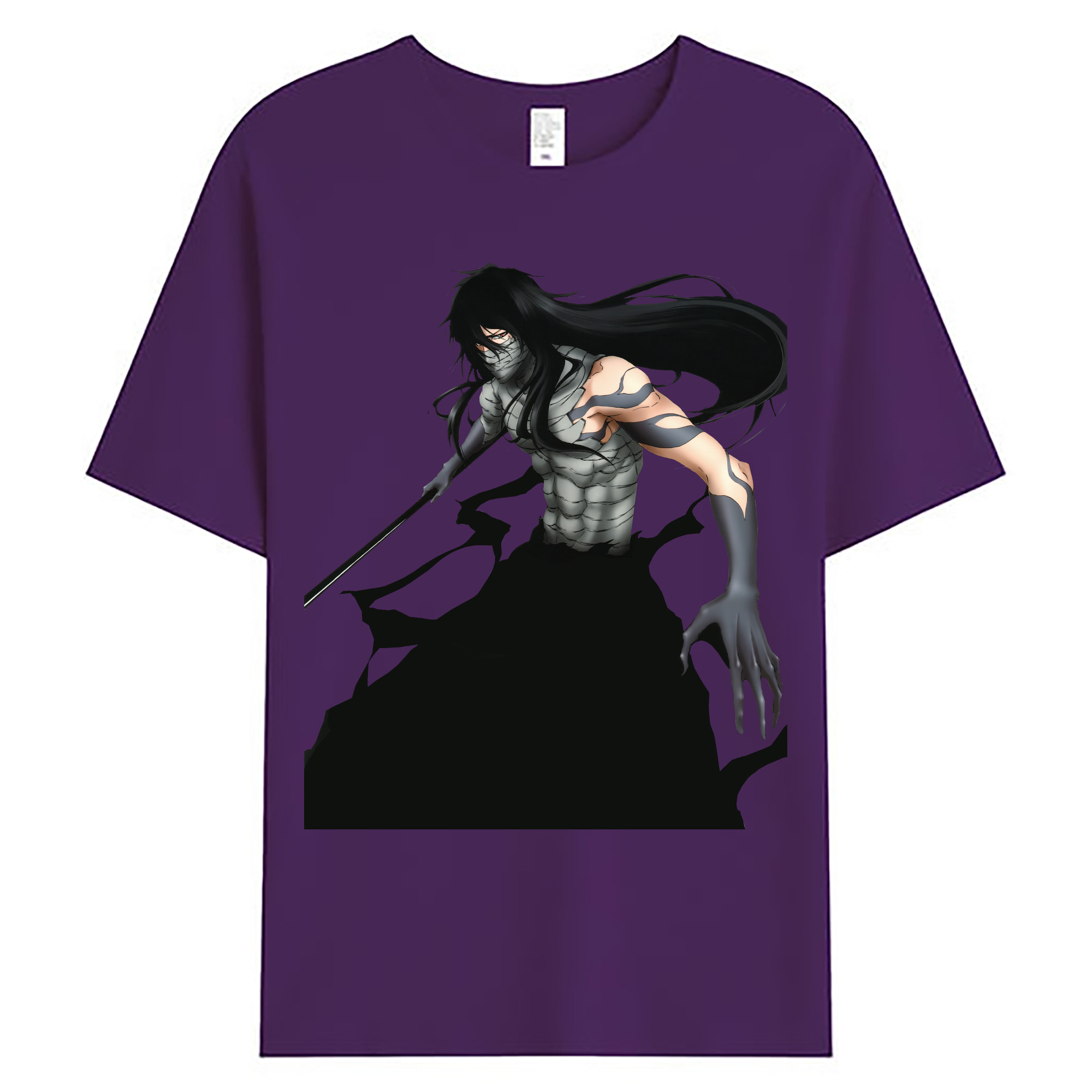 （画像用） ブリーチ 黒崎一護（くろさき いちご）BLEACH Kurosaki Ichigo 綿100％ メンズ半袖Tシャツ｜肌触りやわらか＆通気性