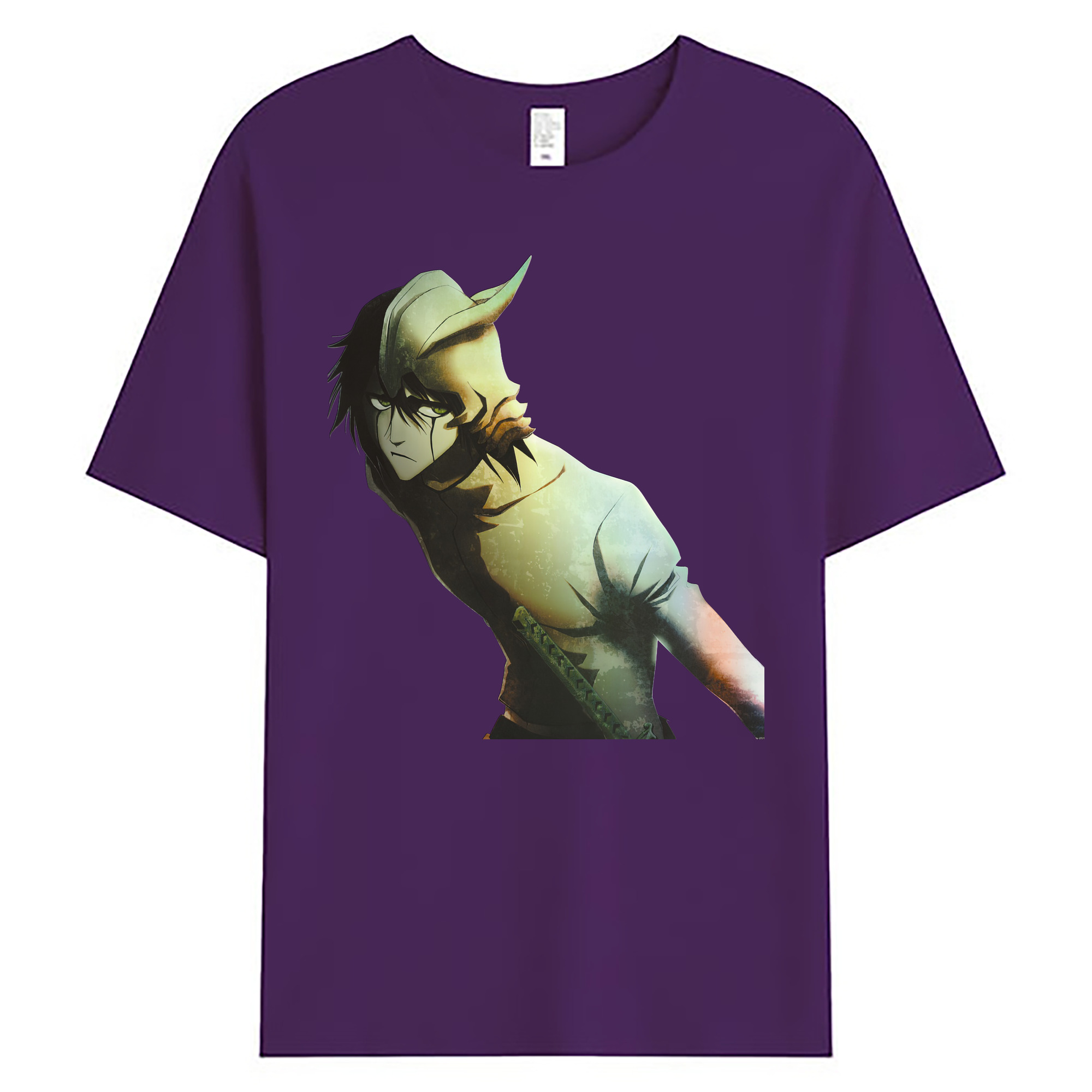 （画像用） ブリーチ ウルキオラ·シファー BLEACH Ulquiorra cifer 綿100％ メンズ半袖Tシャツ｜肌触りやわらか＆通気性