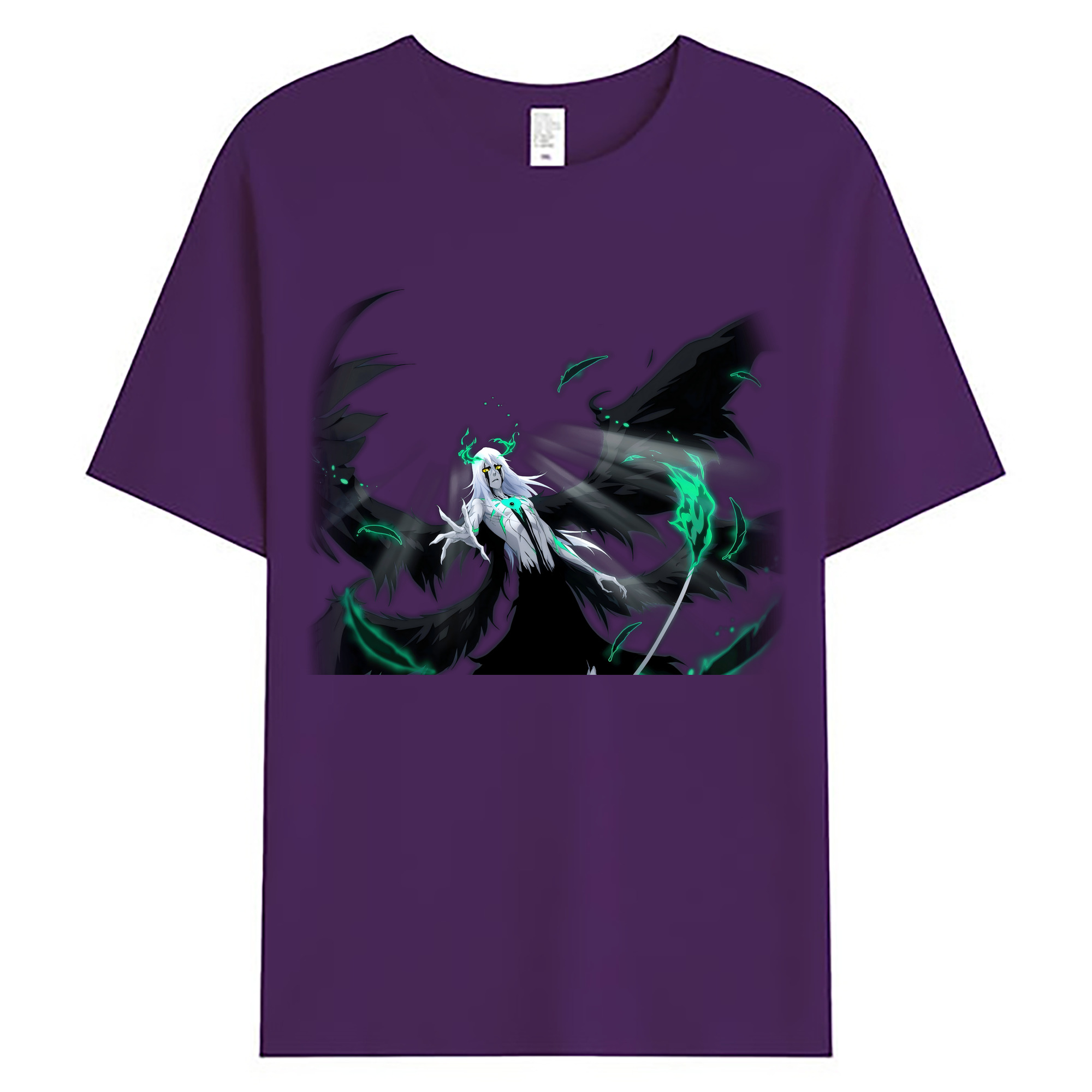 （画像用） ブリーチ ウルキオラ·シファー BLEACH Ulquiorra cifer 綿100％ メンズ半袖Tシャツ｜肌触りやわらか＆通気性