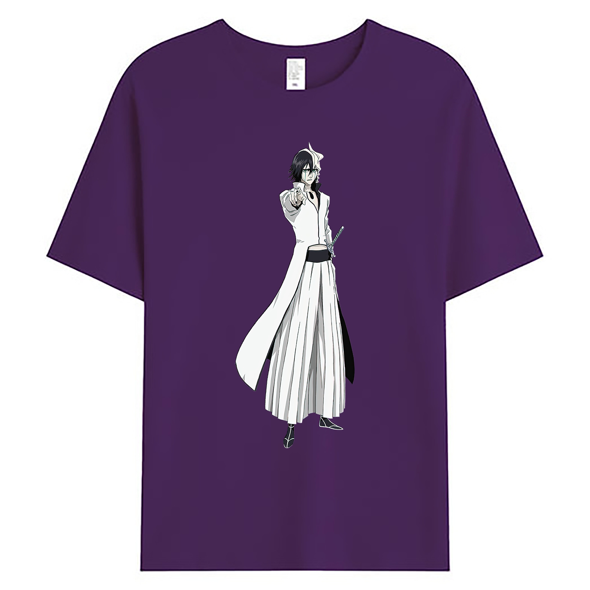 （画像用） ブリーチ ウルキオラ·シファー BLEACH Ulquiorra cifer 綿100％ メンズ半袖Tシャツ｜肌触りやわらか＆通気性