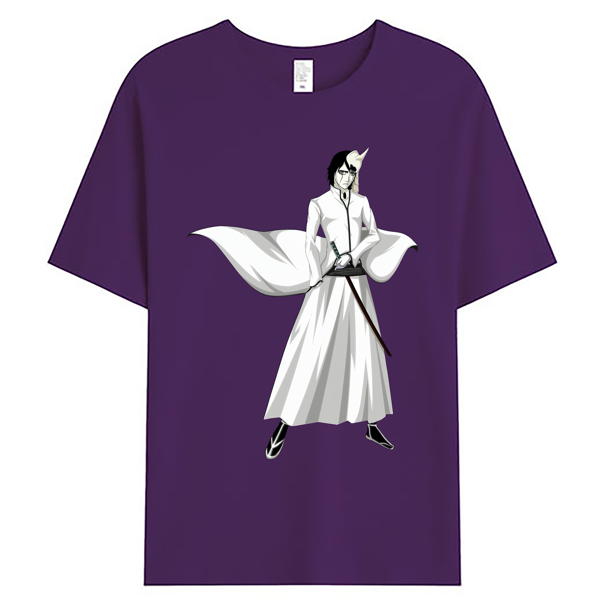 （画像用） ブリーチ ウルキオラ·シファー BLEACH Ulquiorra cifer 綿100％ メンズ半袖Tシャツ｜肌触りやわらか＆通気性