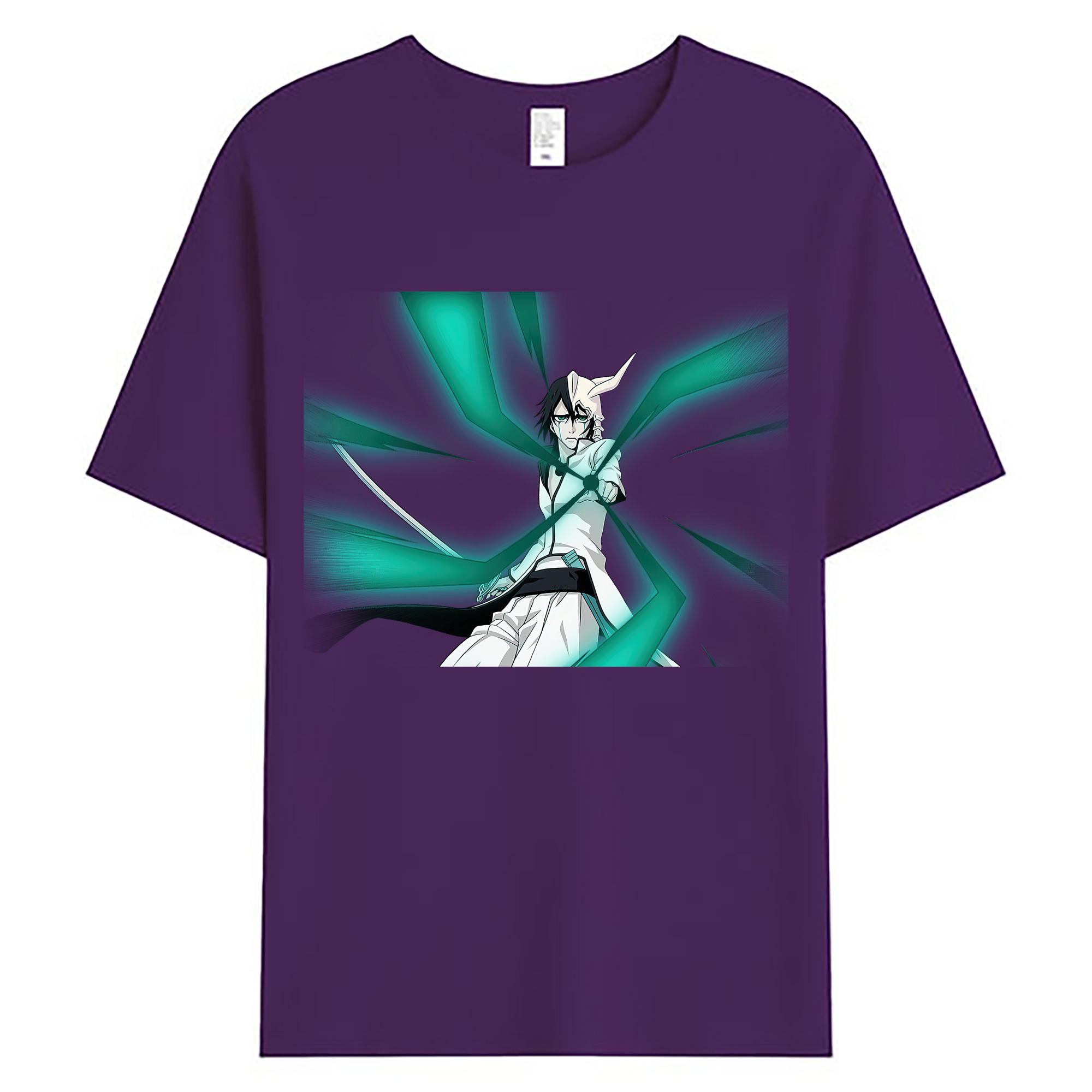 （画像用） ブリーチ ウルキオラ·シファー BLEACH Ulquiorra cifer 綿100％ メンズ半袖Tシャツ｜肌触りやわらか＆通気性