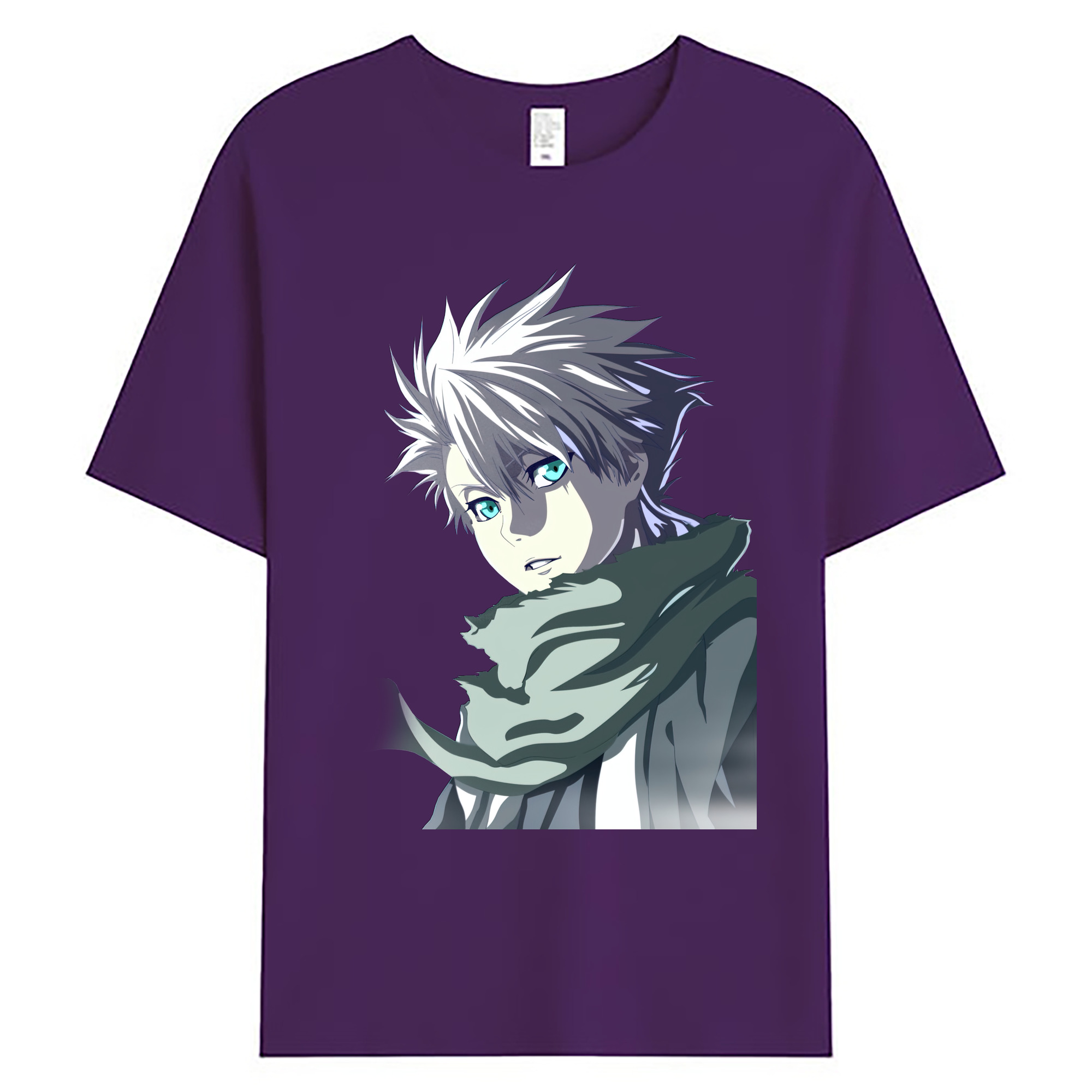 （画像用） ブリーチ 日番谷冬獅郎（ひつがや とうしろう） BLEACH Hitsugaya Toushirou 綿100％ メンズ半袖Tシャツ｜肌触りやわらか＆通気性
