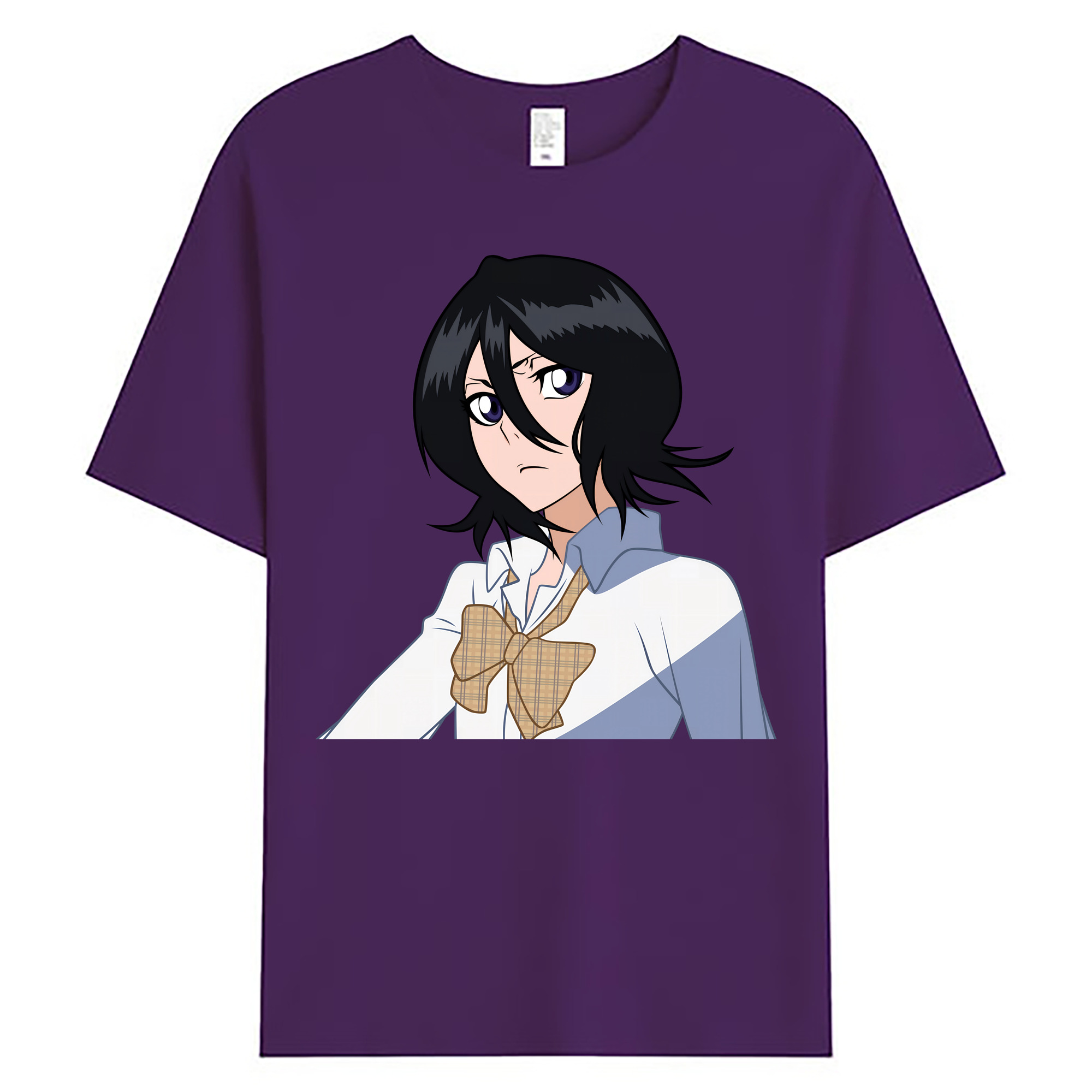 （画像用） ブリーチ 朽木ルキア BLEACH Kuchiki Rukia 綿100％ メンズ半袖Tシャツ｜肌触りやわらか＆通気性