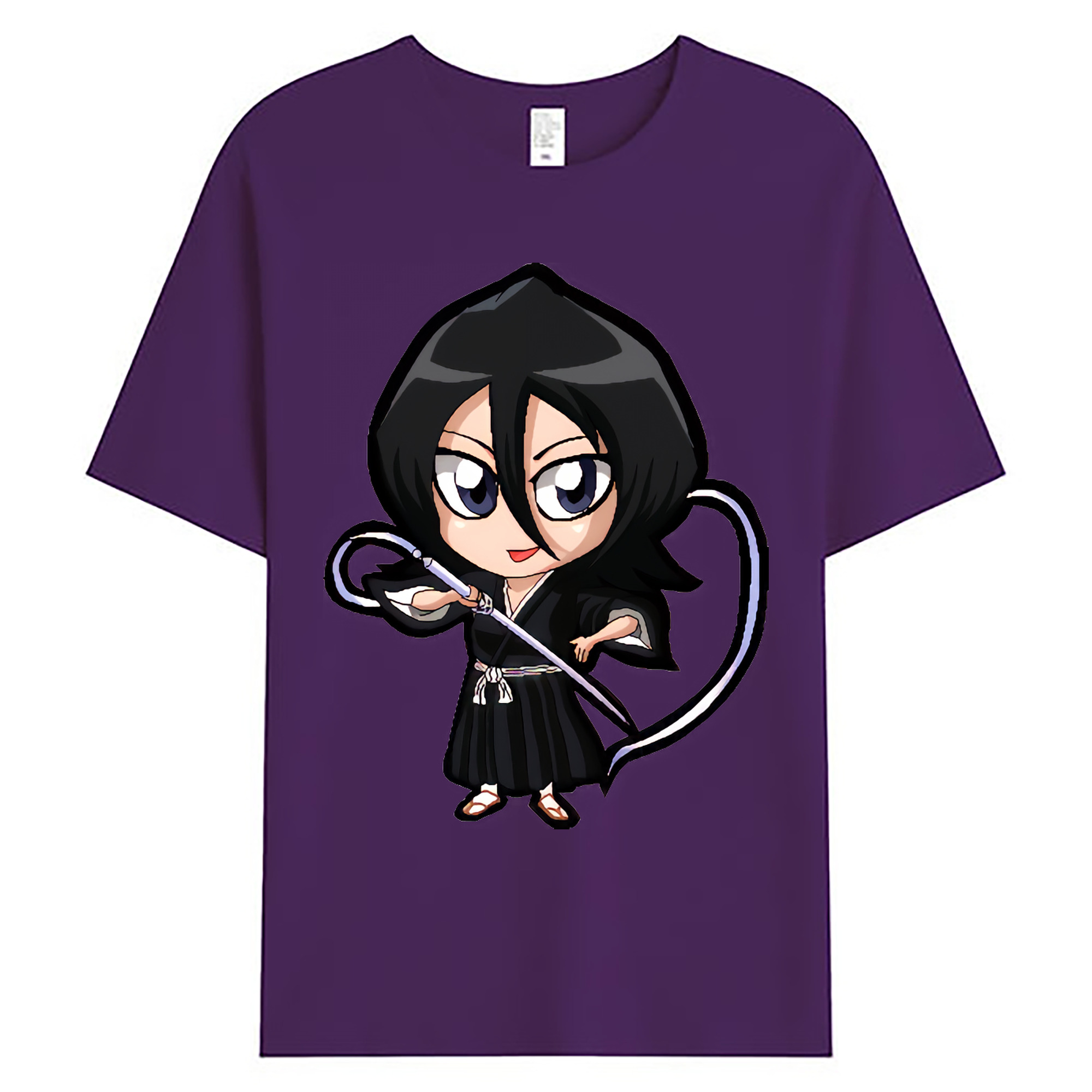 （画像用） ブリーチ 朽木ルキア BLEACH Kuchiki Rukia 綿100％ メンズ半袖Tシャツ｜肌触りやわらか＆通気性