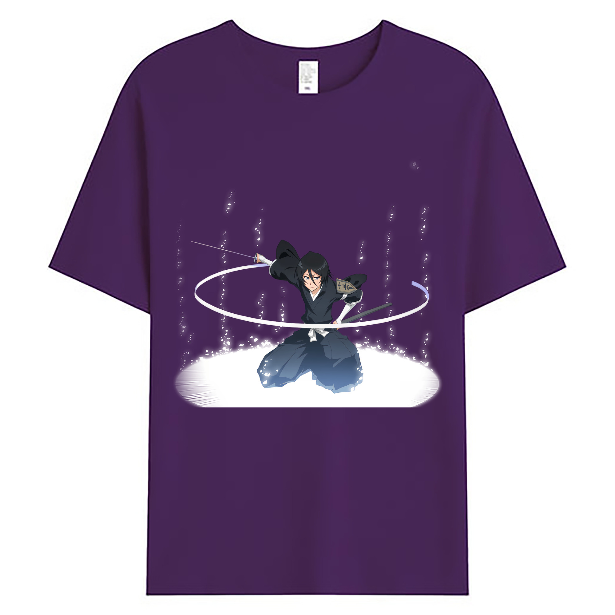 （画像用） ブリーチ 朽木ルキア BLEACH Kuchiki Rukia 綿100％ メンズ半袖Tシャツ｜肌触りやわらか＆通気性