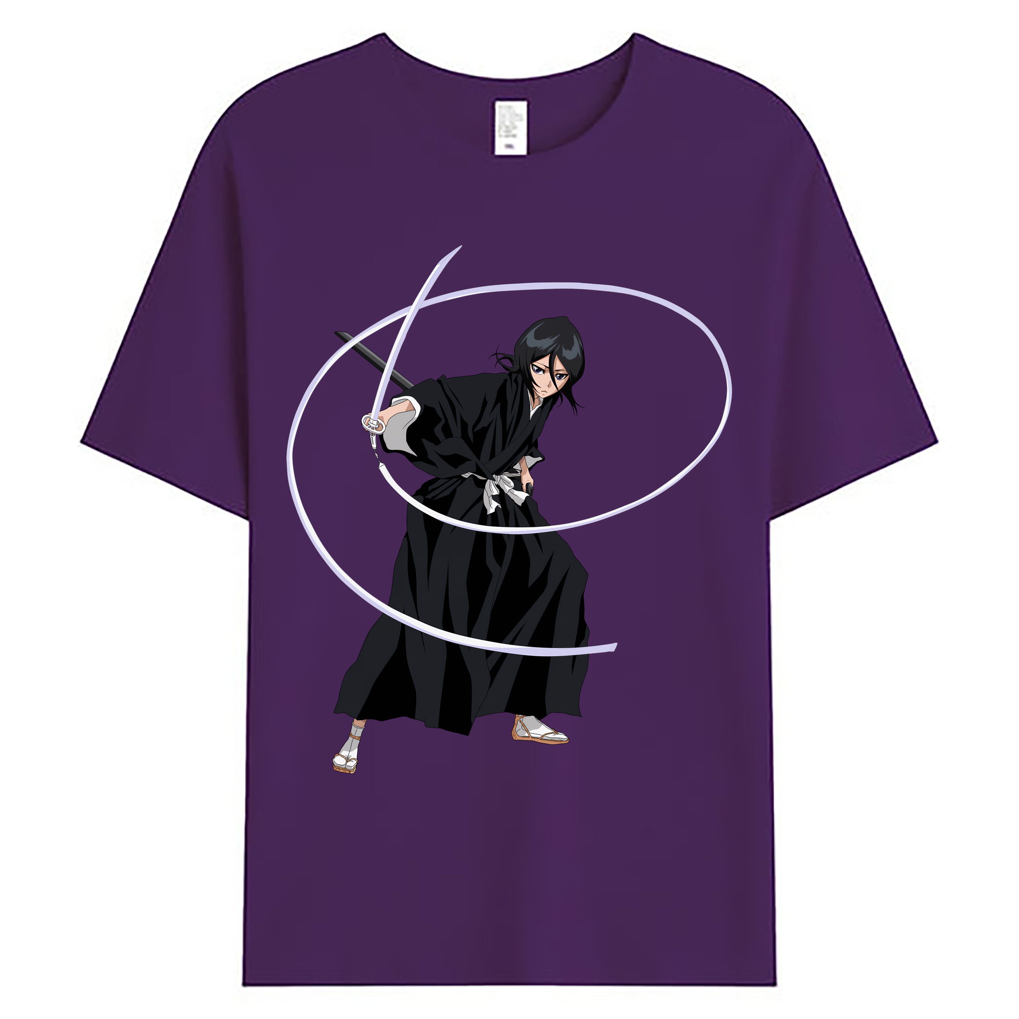 （画像用） ブリーチ 朽木ルキア BLEACH Kuchiki Rukia 綿100％ メンズ半袖Tシャツ｜肌触りやわらか＆通気性