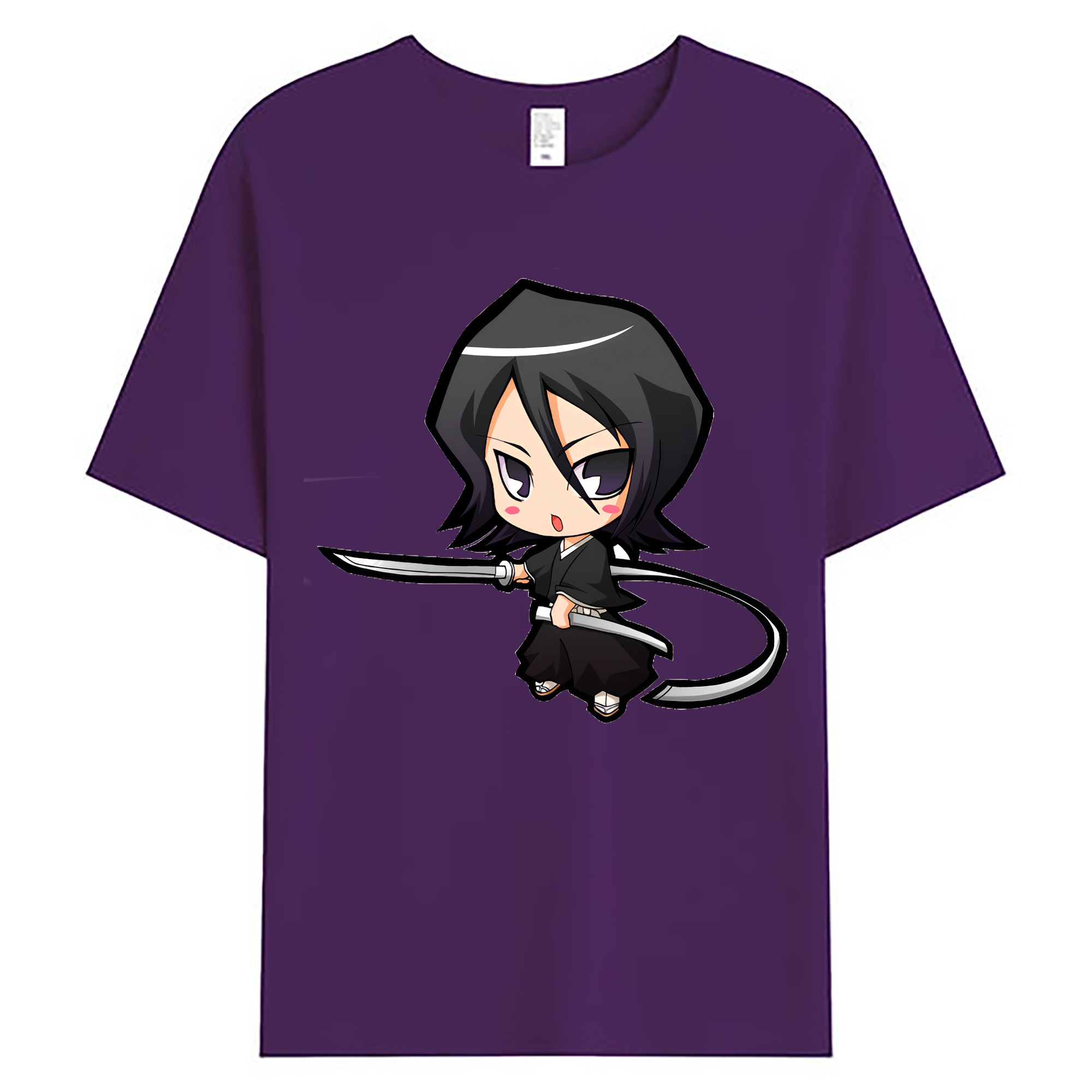 （画像用） ブリーチ 朽木ルキア BLEACH Kuchiki Rukia 綿100％ メンズ半袖Tシャツ｜肌触りやわらか＆通気性