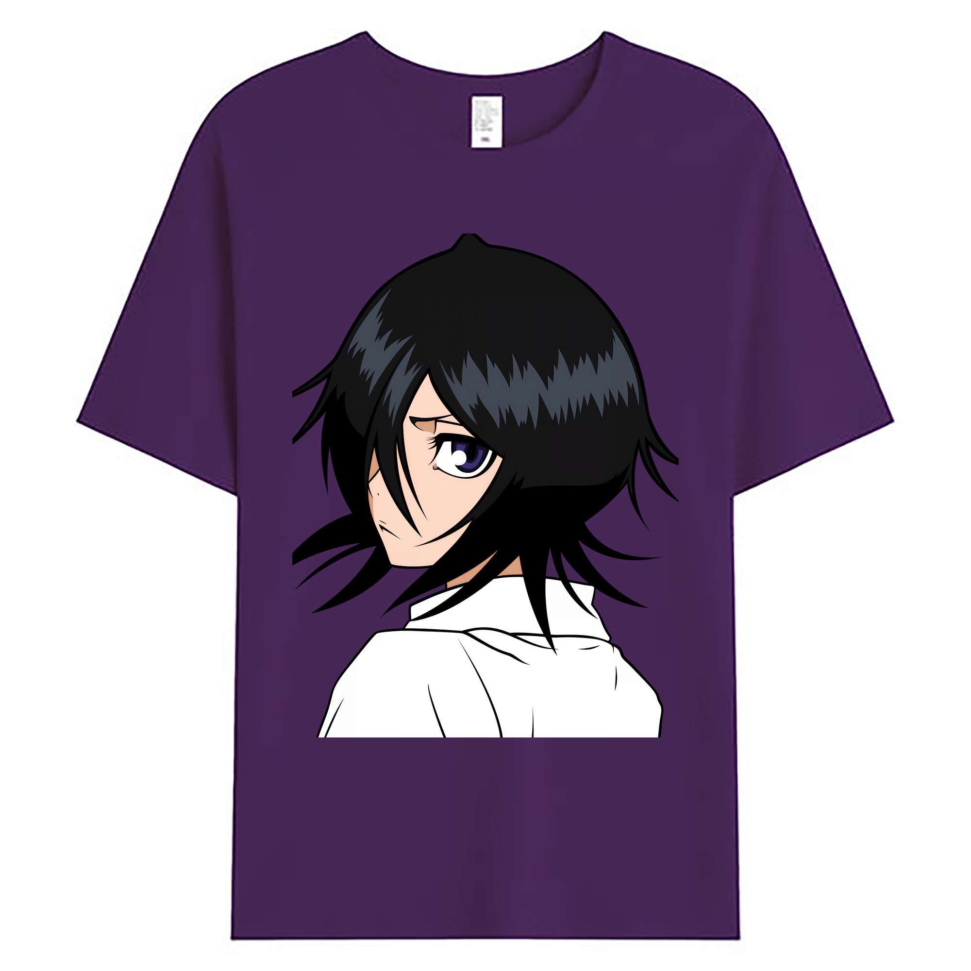 （画像用） ブリーチ 朽木ルキア BLEACH Kuchiki Rukia 綿100％ メンズ半袖Tシャツ｜肌触りやわらか＆通気性