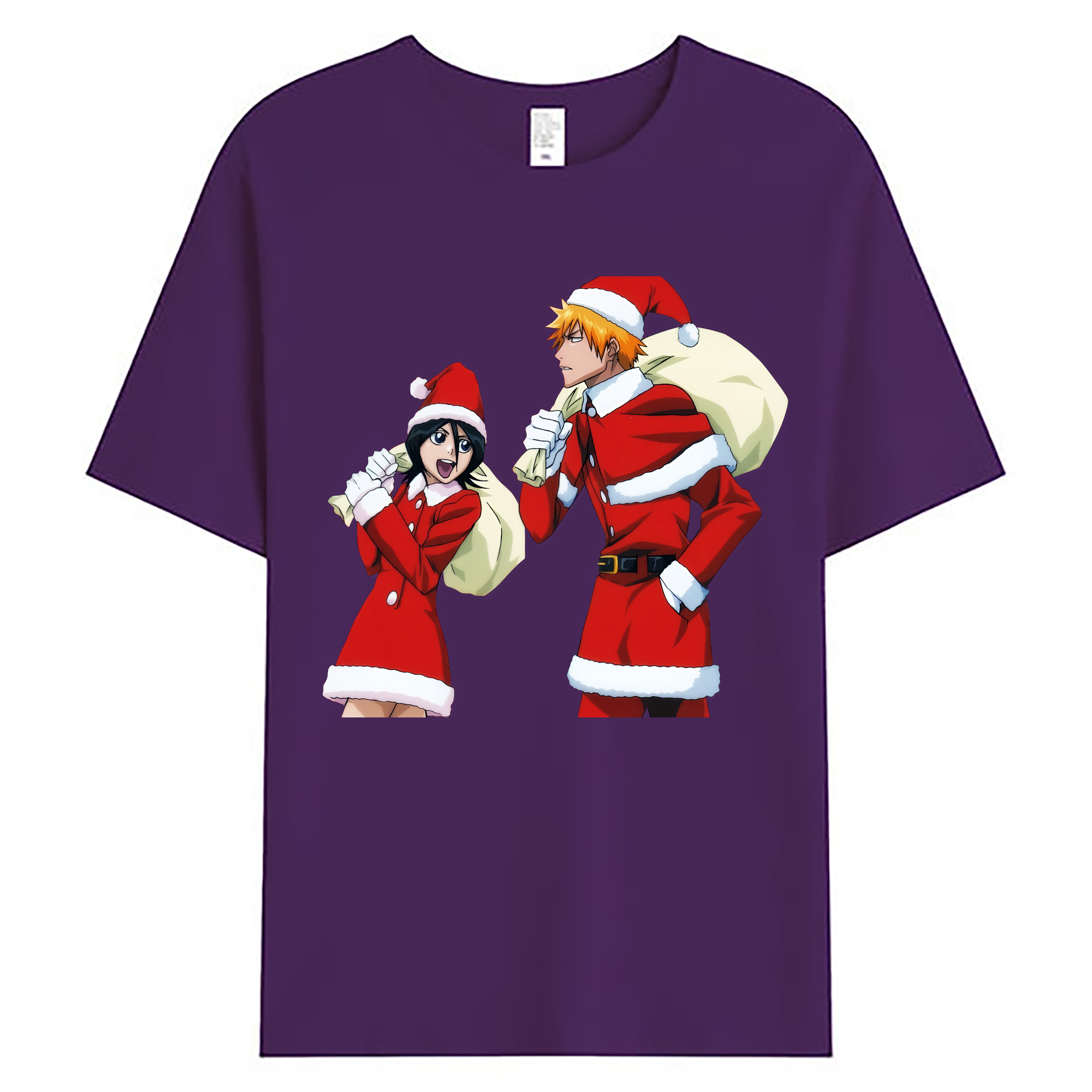 （画像用） ブリーチ 朽木ルキア BLEACH Kuchiki Rukia 綿100％ メンズ半袖Tシャツ｜肌触りやわらか＆通気性