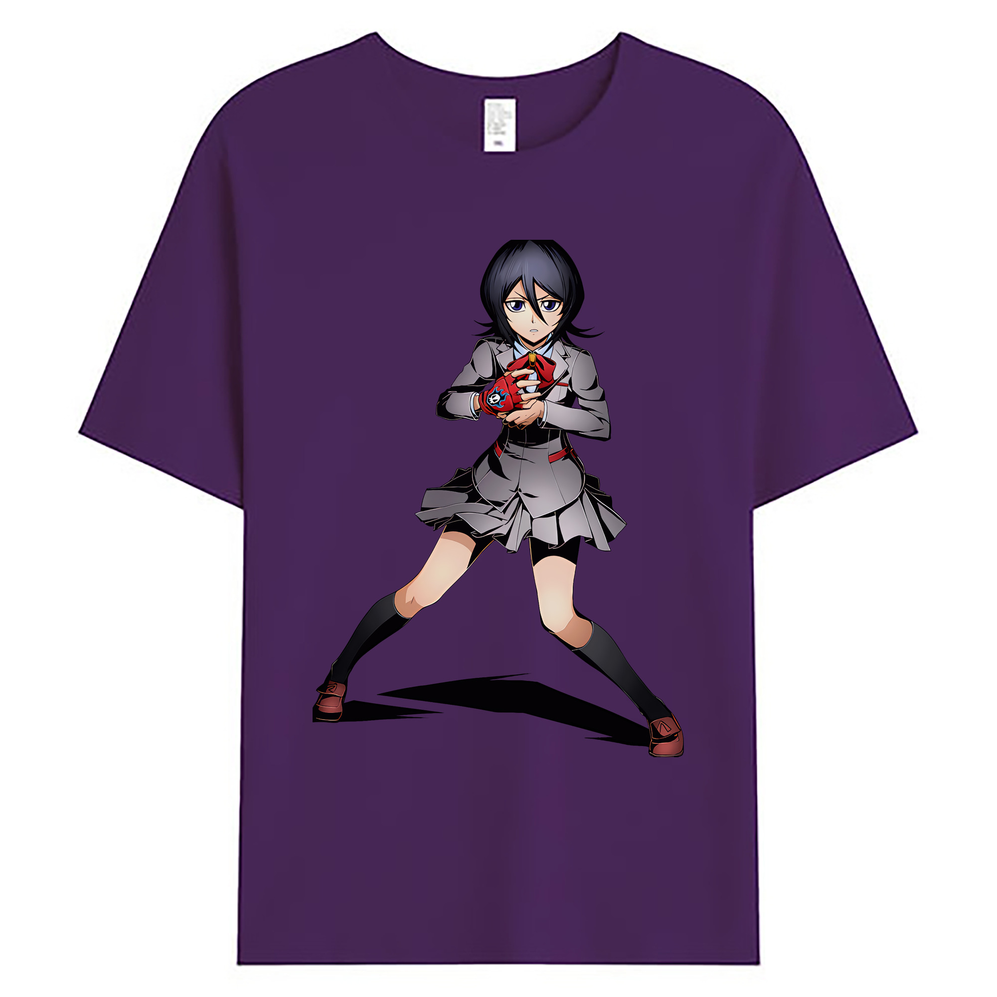 （画像用） ブリーチ 朽木ルキア BLEACH Kuchiki Rukia 綿100％ メンズ半袖Tシャツ｜肌触りやわらか＆通気性