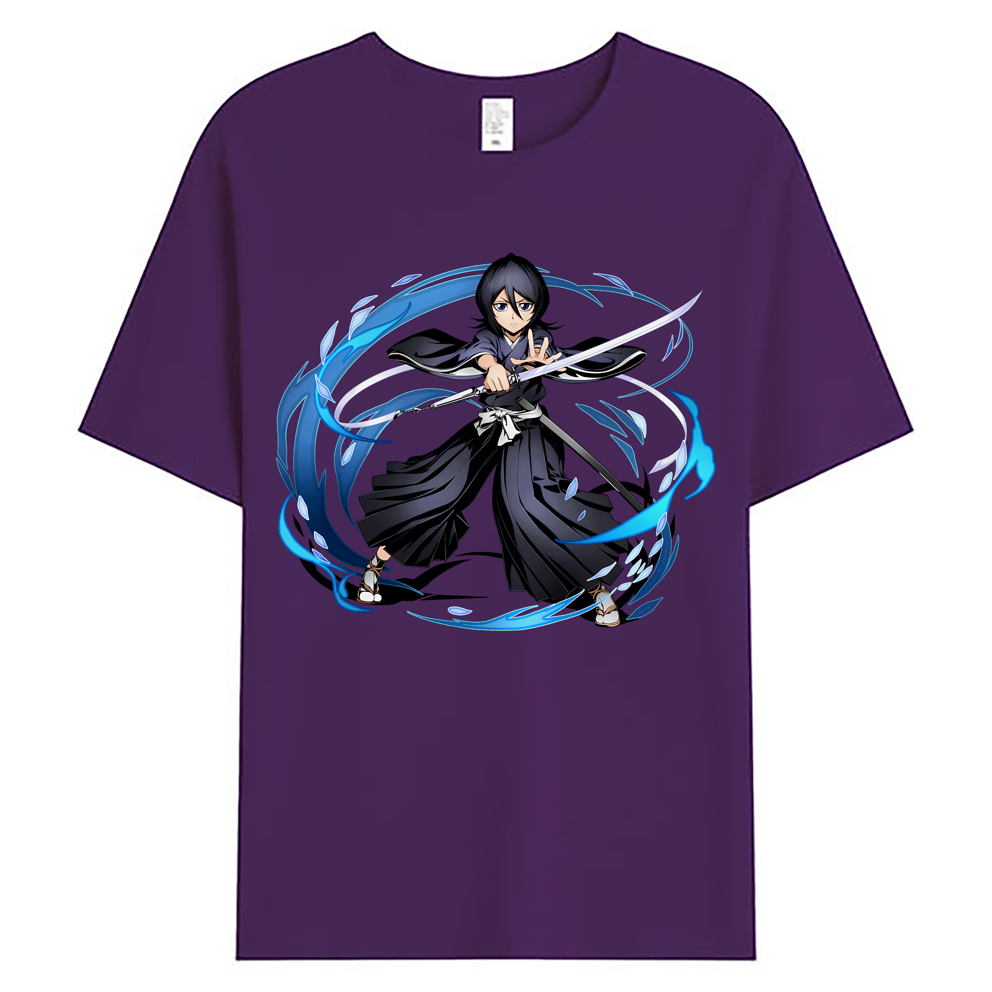 （画像用） ブリーチ 朽木ルキア BLEACH Kuchiki Rukia 綿100％ メンズ半袖Tシャツ｜肌触りやわらか＆通気性