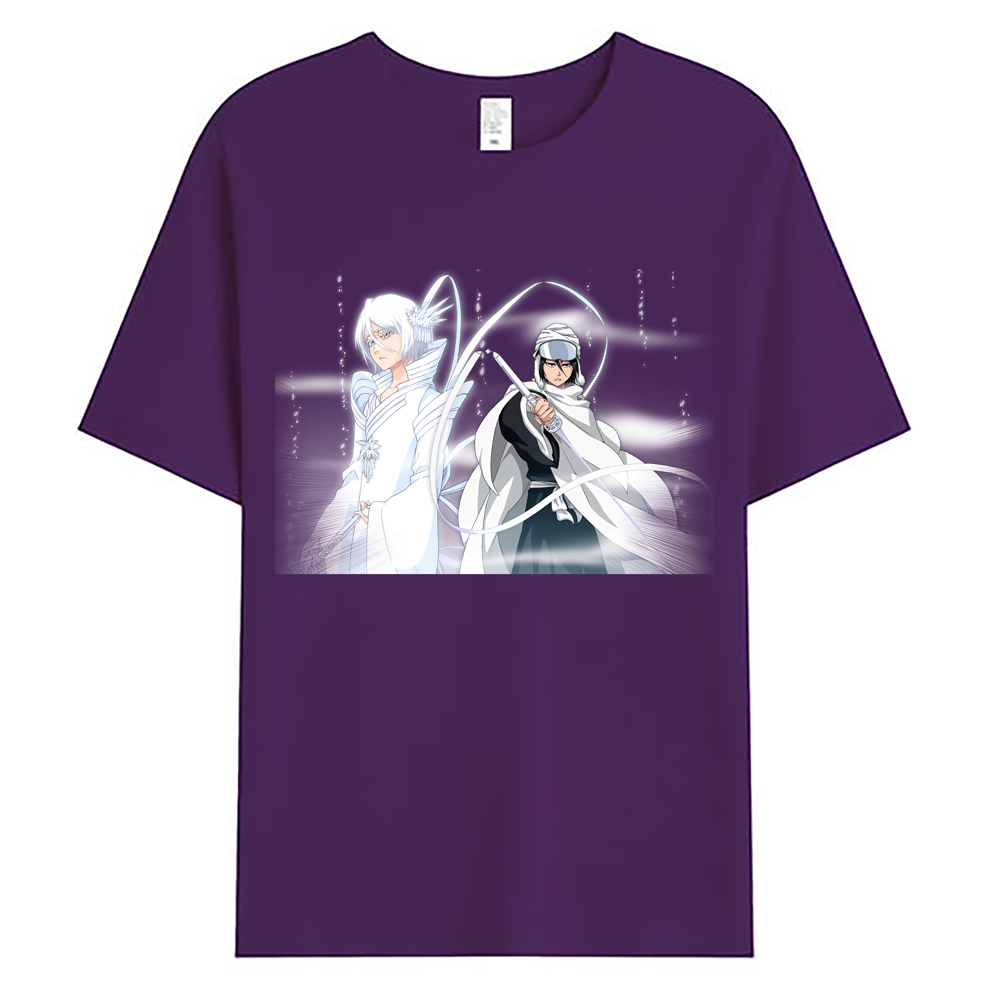 （画像用） ブリーチ 朽木ルキア BLEACH Kuchiki Rukia 綿100％ メンズ半袖Tシャツ｜肌触りやわらか＆通気性