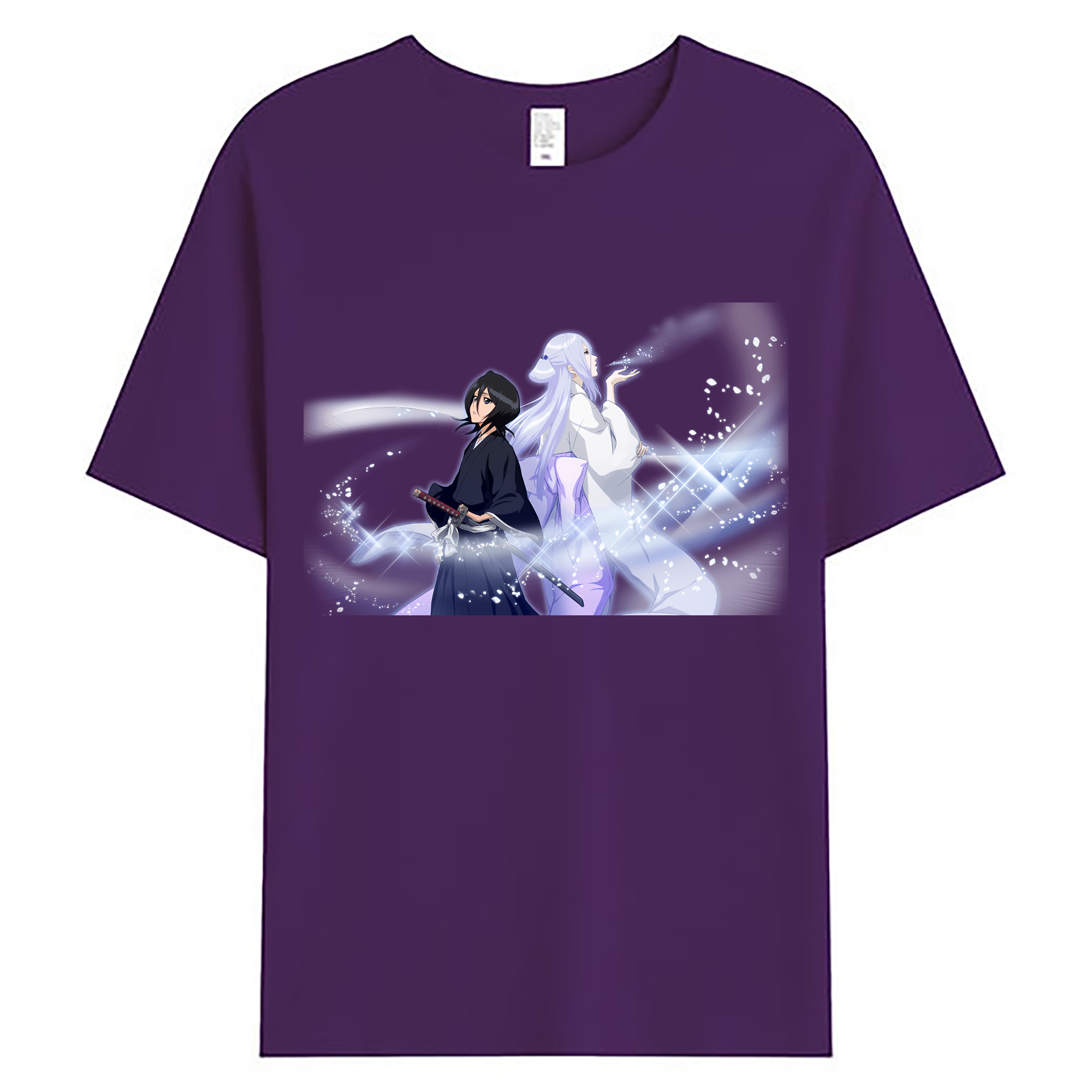 （画像用） ブリーチ 朽木ルキア BLEACH Kuchiki Rukia 綿100％ メンズ半袖Tシャツ｜肌触りやわらか＆通気性