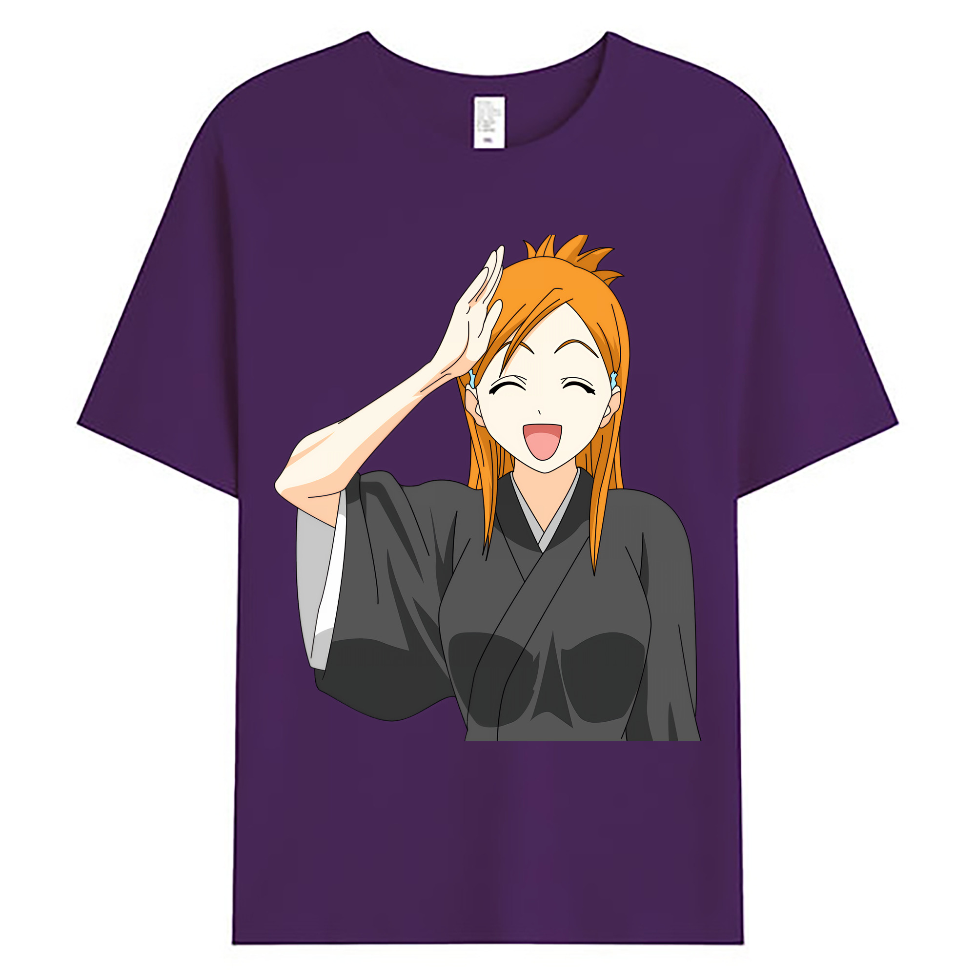 （画像用） ブリーチ 井上織姫（いのうえおりひめ） BLEACH Inoue Orihime 綿100％ メンズ半袖Tシャツ｜肌触りやわらか＆通気性