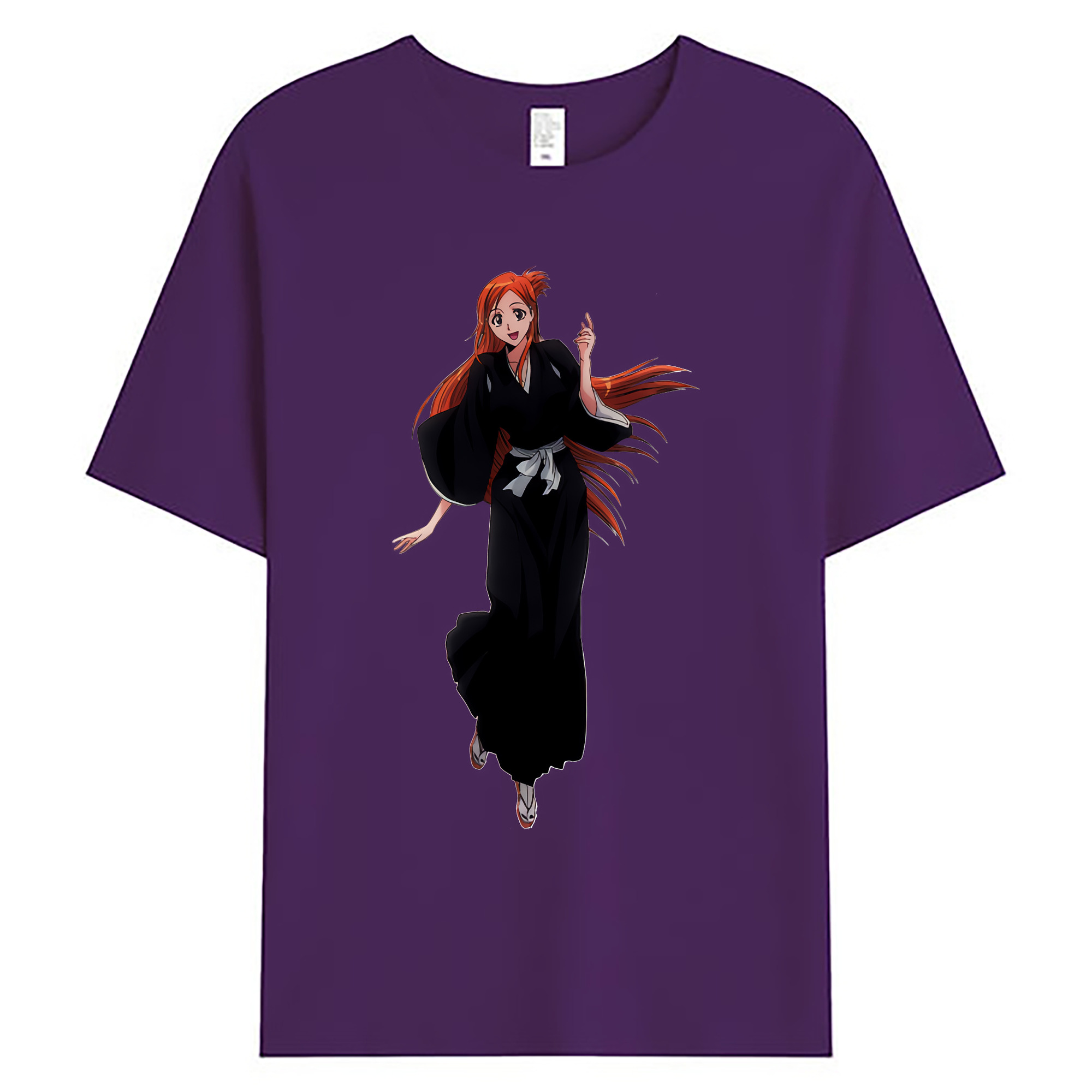 （画像用） ブリーチ 井上織姫（いのうえおりひめ） BLEACH Inoue Orihime 綿100％ メンズ半袖Tシャツ｜肌触りやわらか＆通気性