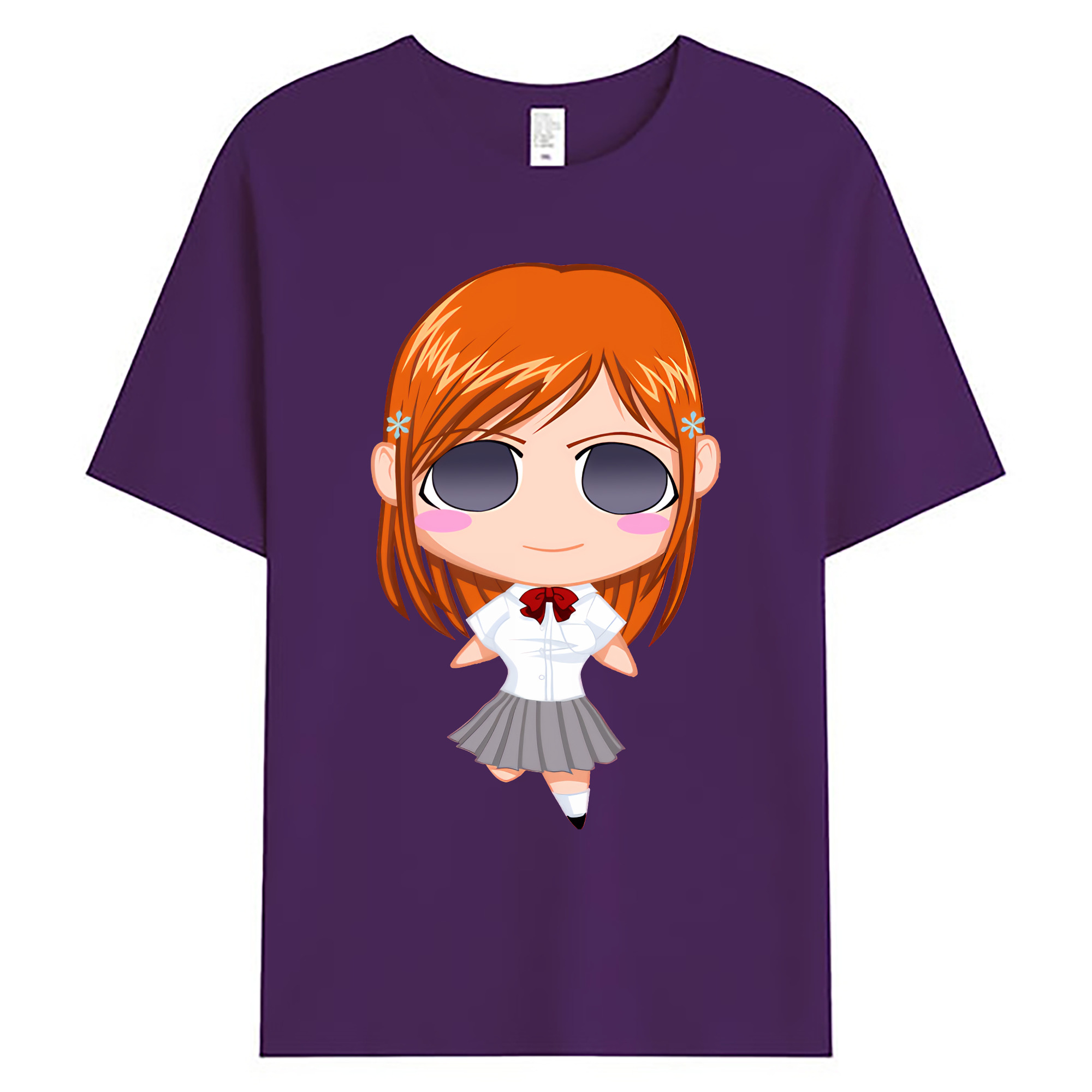 （画像用） ブリーチ 井上織姫（いのうえおりひめ） BLEACH Inoue Orihime 綿100％ メンズ半袖Tシャツ｜肌触りやわらか＆通気性