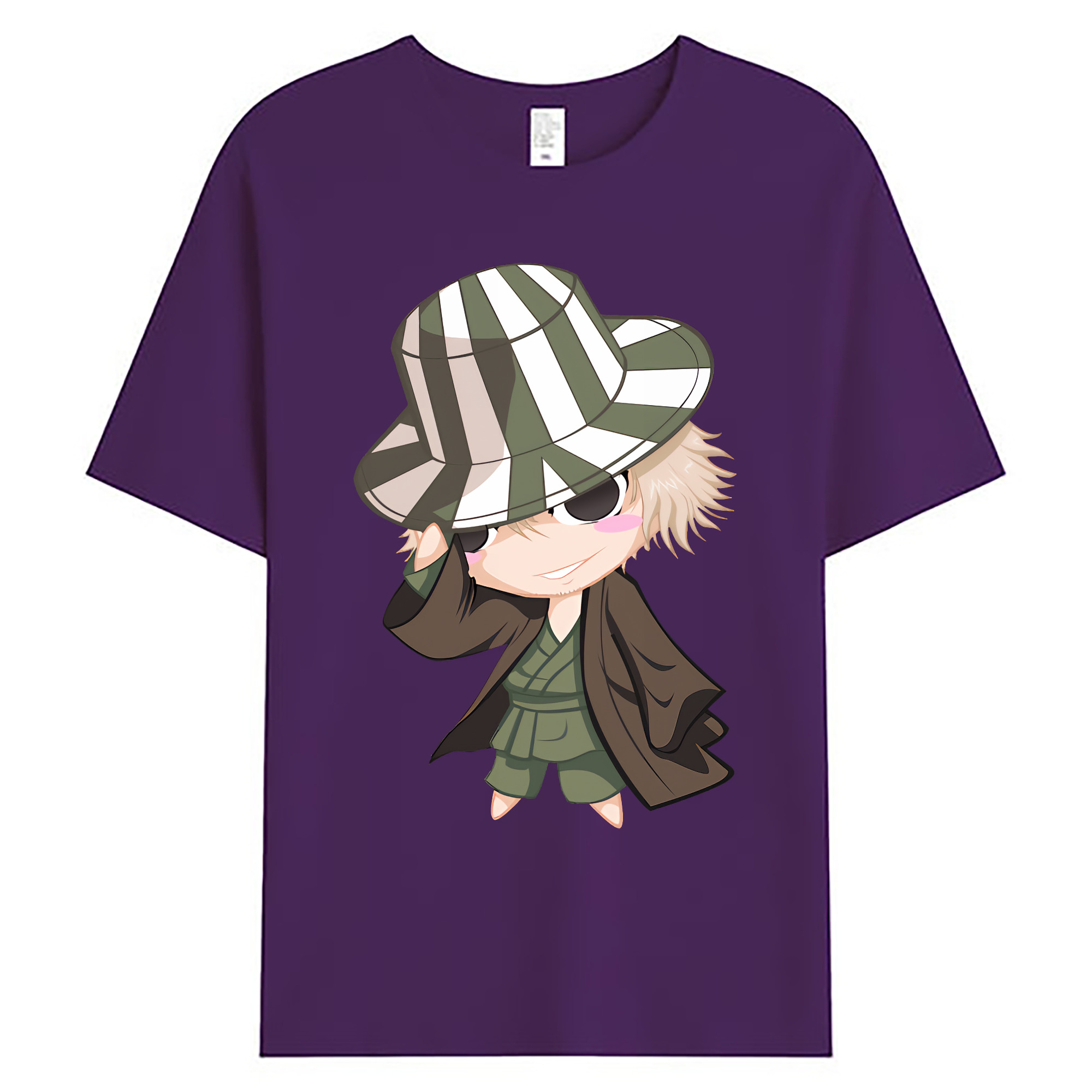 （画像用） "ブリーチ 浦原 喜助（うらはら きすけ） BLEACH Urahara Kisuke " 綿100％ メンズ半袖Tシャツ｜肌触りやわらか＆通気性