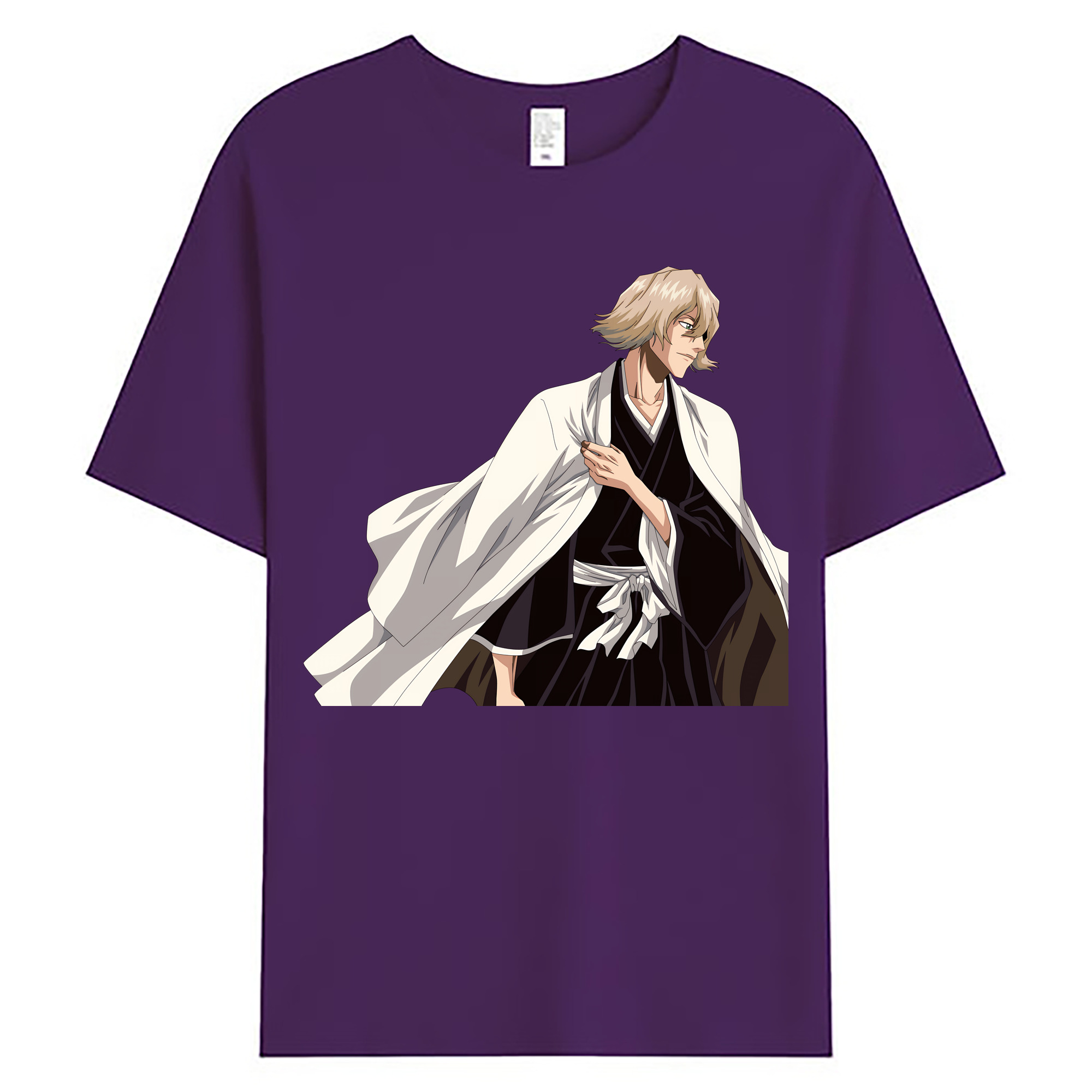 （画像用） "ブリーチ 浦原 喜助（うらはら きすけ） BLEACH Urahara Kisuke " 綿100％ メンズ半袖Tシャツ｜肌触りやわらか＆通気性