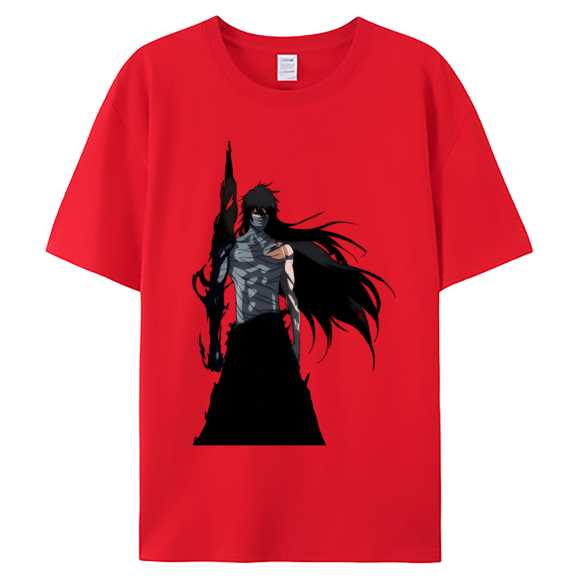 （画像用） ブリーチ 黒崎一護（くろさき いちご）BLEACH Kurosaki Ichigo 綿100％ メンズ半袖Tシャツ｜肌触りやわらか＆通気性