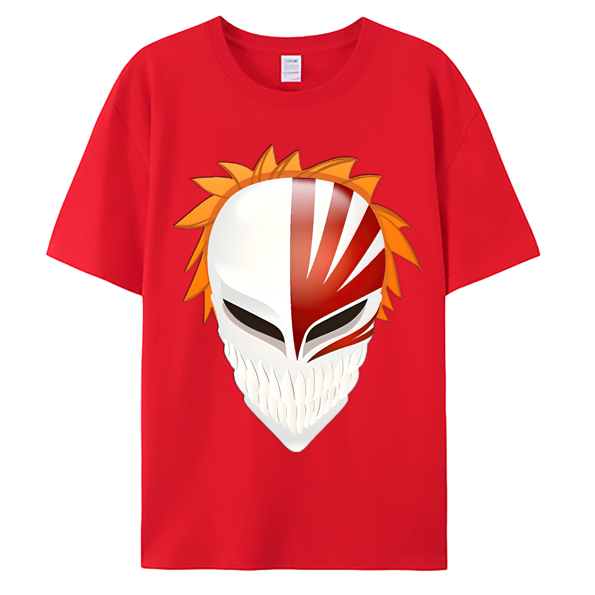 （画像用） ブリーチ 黒崎一護（くろさき いちご）BLEACH Kurosaki Ichigo 綿100％ メンズ半袖Tシャツ｜肌触りやわらか＆通気性