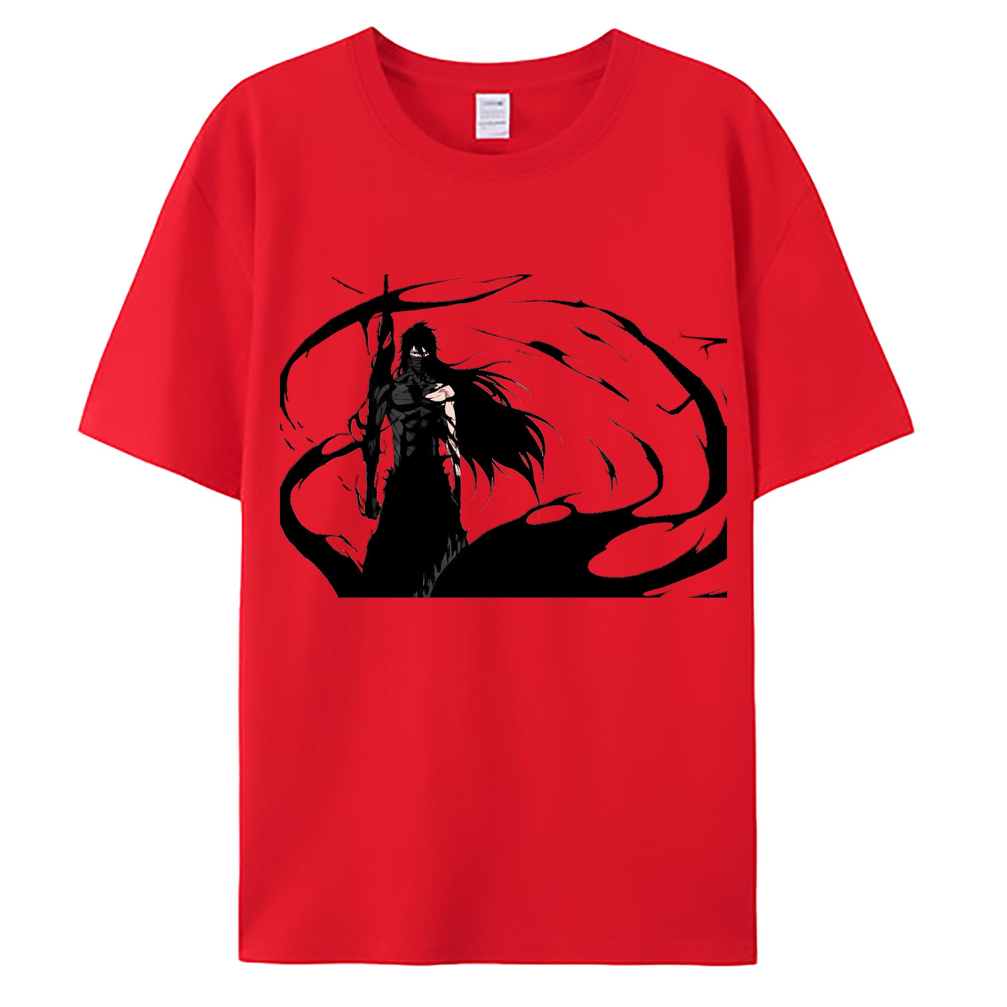 （画像用） ブリーチ 黒崎一護（くろさき いちご）BLEACH Kurosaki Ichigo 綿100％ メンズ半袖Tシャツ｜肌触りやわらか＆通気性