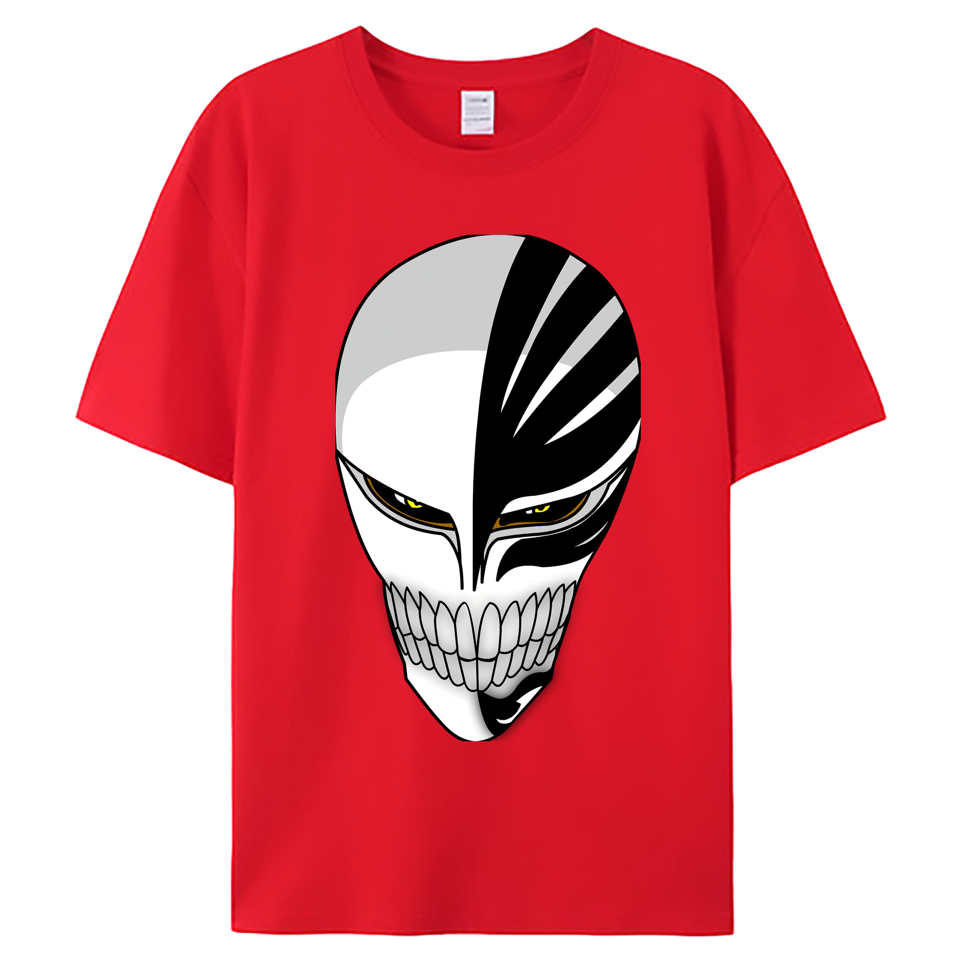 （画像用） ブリーチ 黒崎一護（くろさき いちご）BLEACH Kurosaki Ichigo 綿100％ メンズ半袖Tシャツ｜肌触りやわらか＆通気性