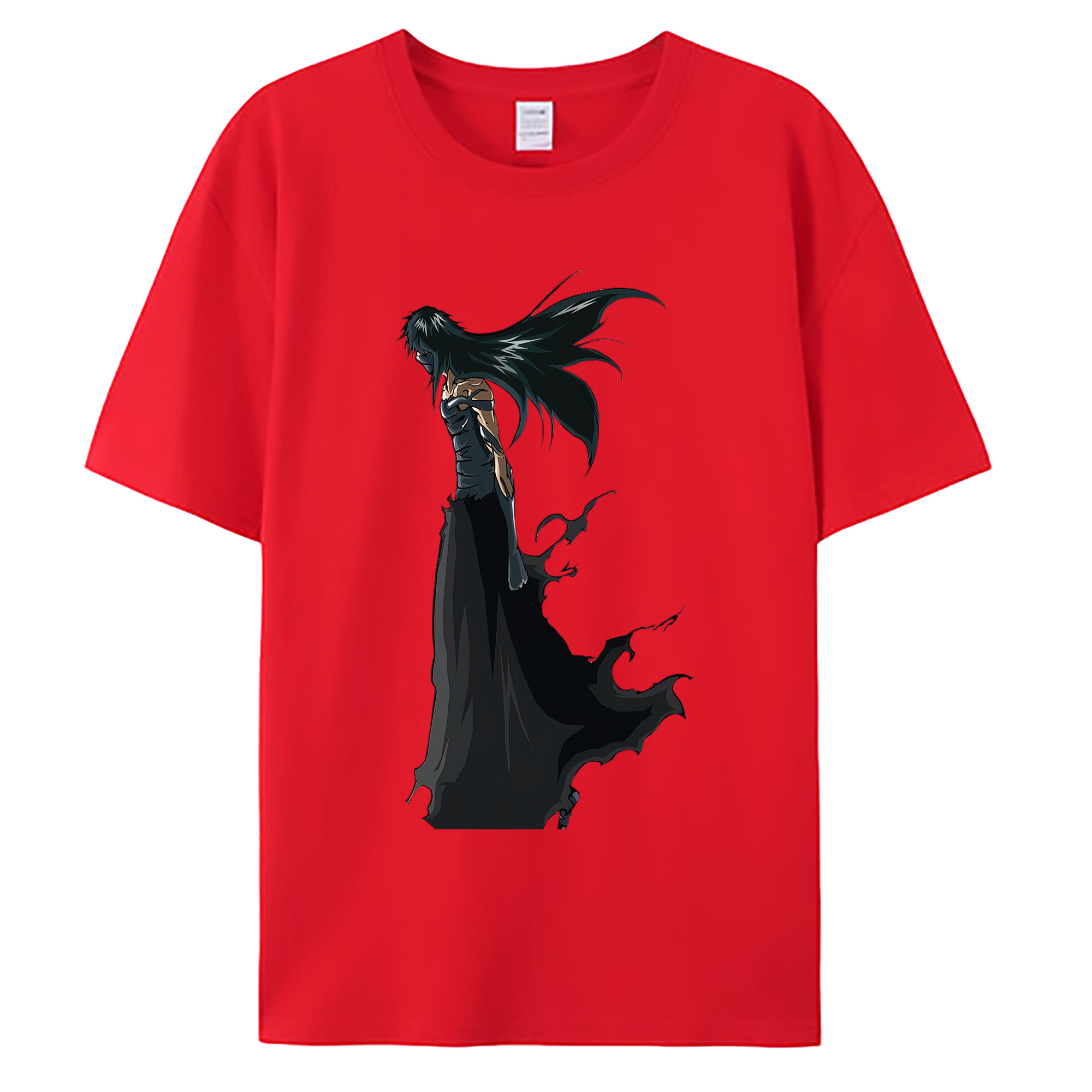 （画像用） ブリーチ 黒崎一護（くろさき いちご）BLEACH Kurosaki Ichigo 綿100％ メンズ半袖Tシャツ｜肌触りやわらか＆通気性