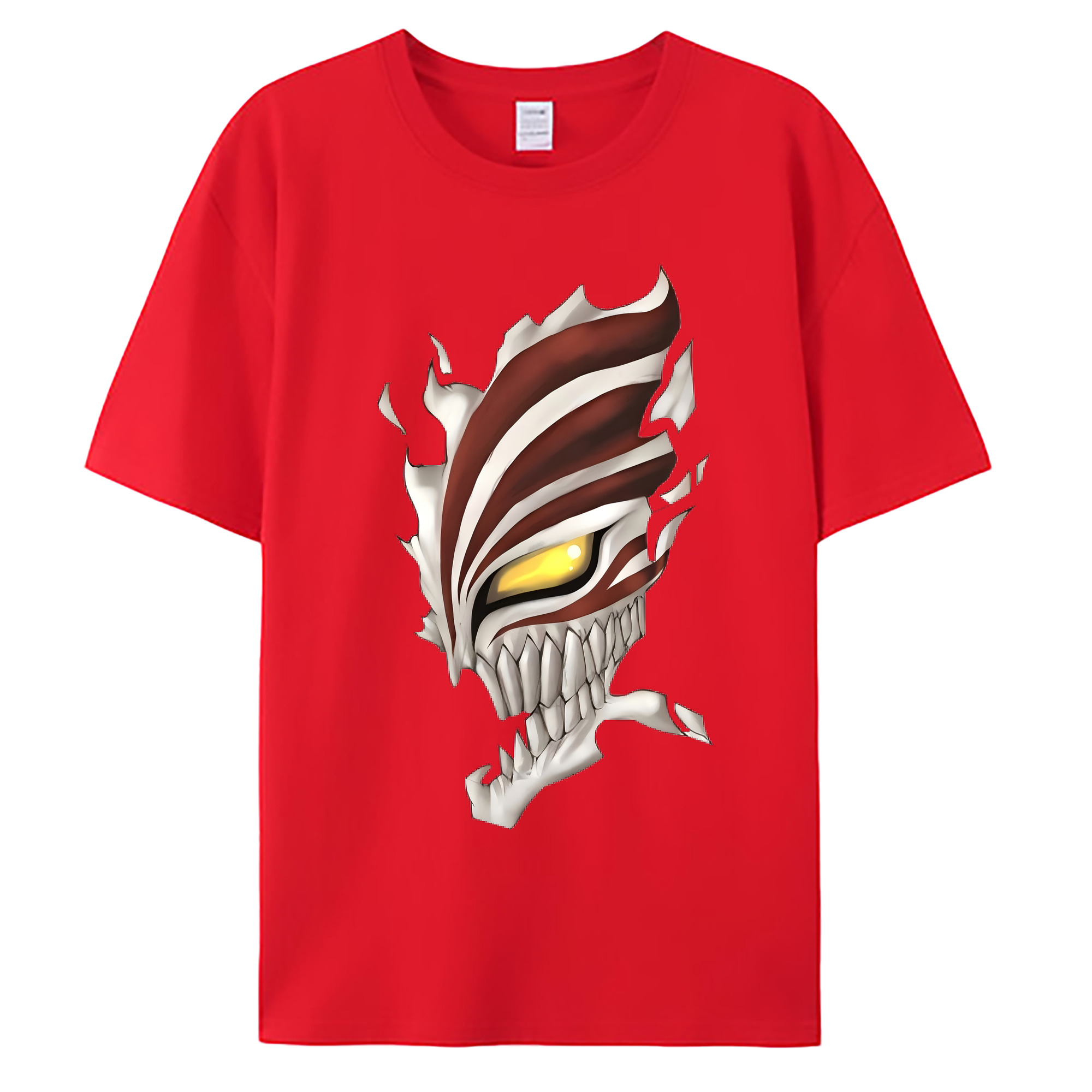 （画像用） ブリーチ 黒崎一護（くろさき いちご）BLEACH Kurosaki Ichigo 綿100％ メンズ半袖Tシャツ｜肌触りやわらか＆通気性