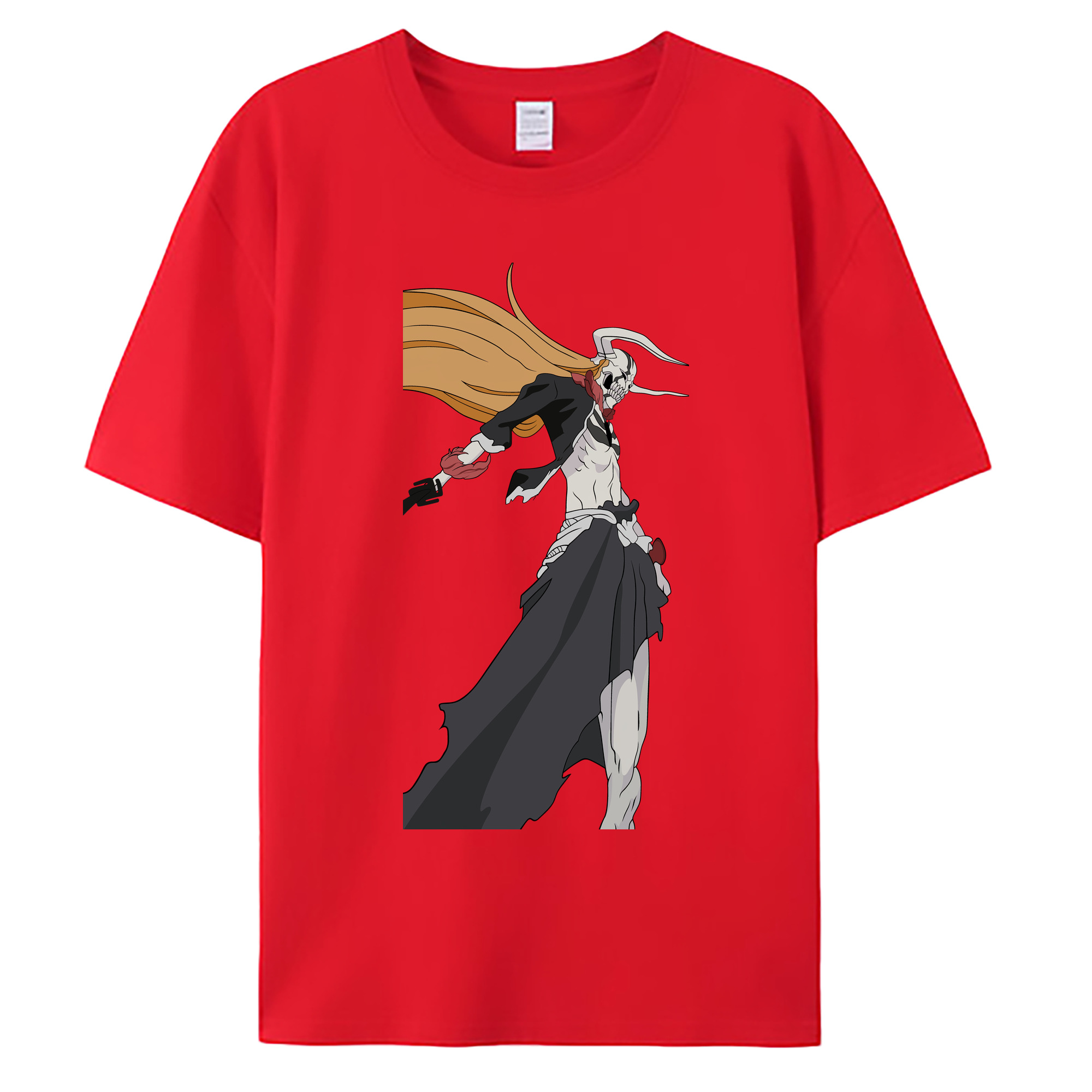 （画像用） ブリーチ 黒崎一護（くろさき いちご）BLEACH Kurosaki Ichigo 綿100％ メンズ半袖Tシャツ｜肌触りやわらか＆通気性