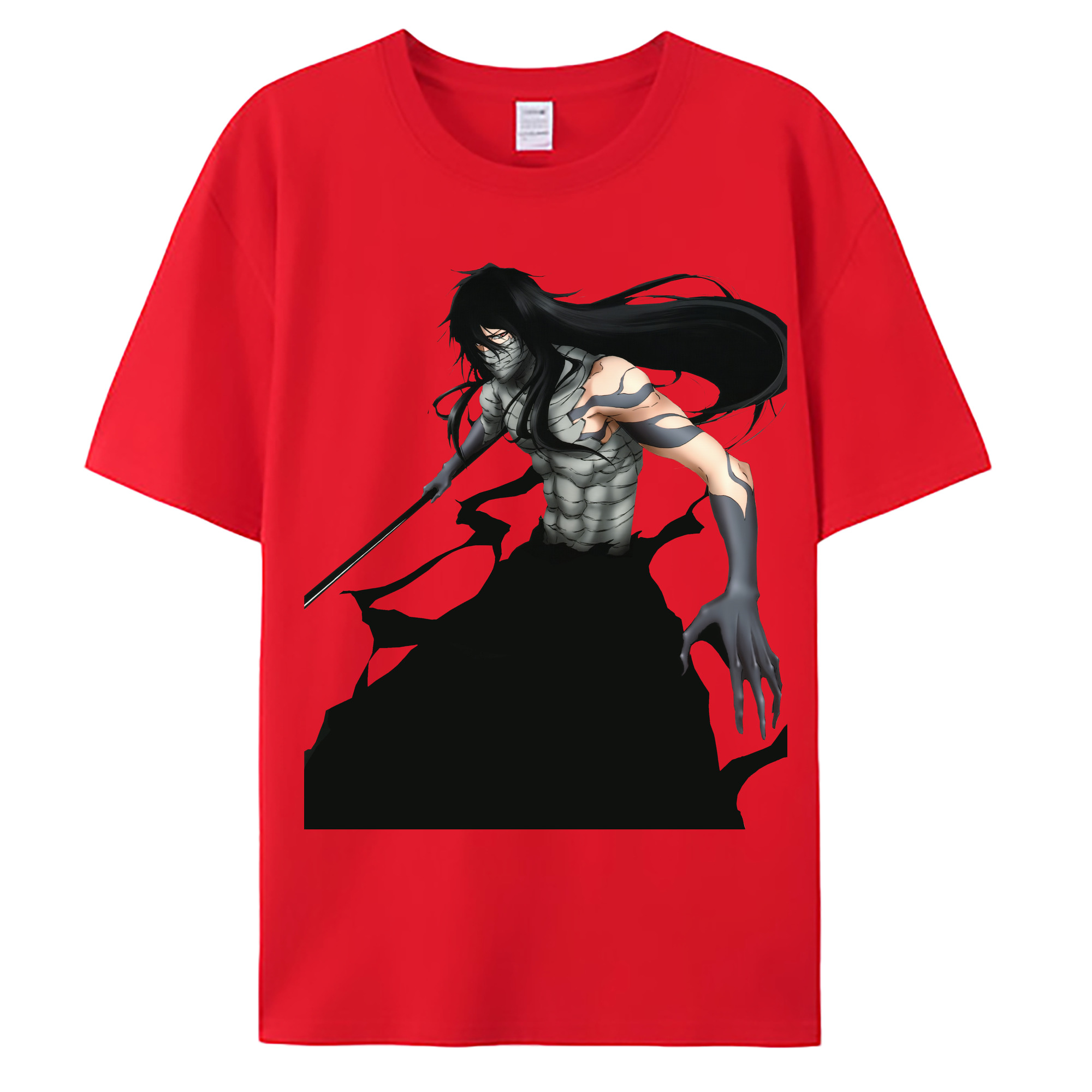 （画像用） ブリーチ 黒崎一護（くろさき いちご）BLEACH Kurosaki Ichigo 綿100％ メンズ半袖Tシャツ｜肌触りやわらか＆通気性