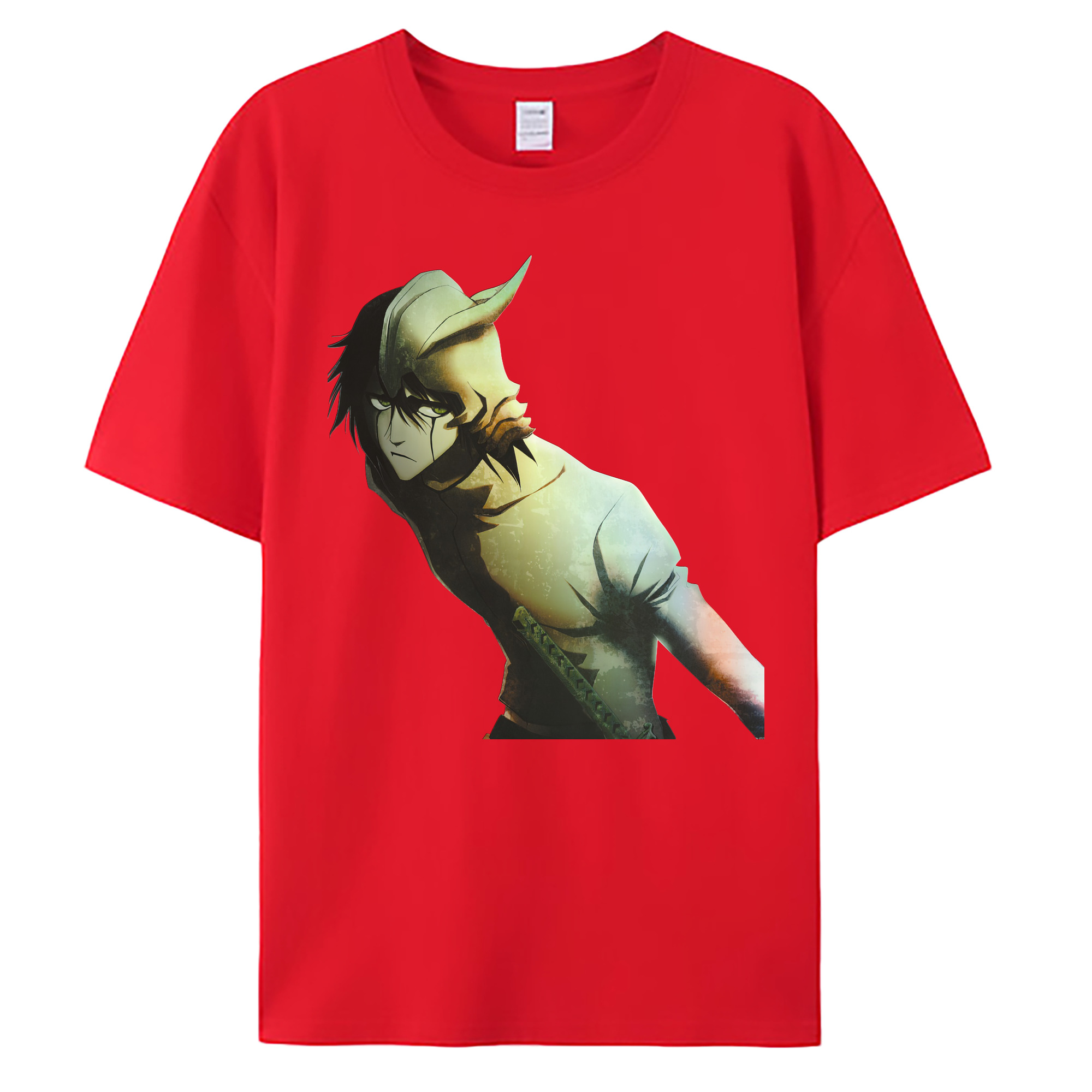 （画像用） ブリーチ ウルキオラ·シファー BLEACH Ulquiorra cifer 綿100％ メンズ半袖Tシャツ｜肌触りやわらか＆通気性
