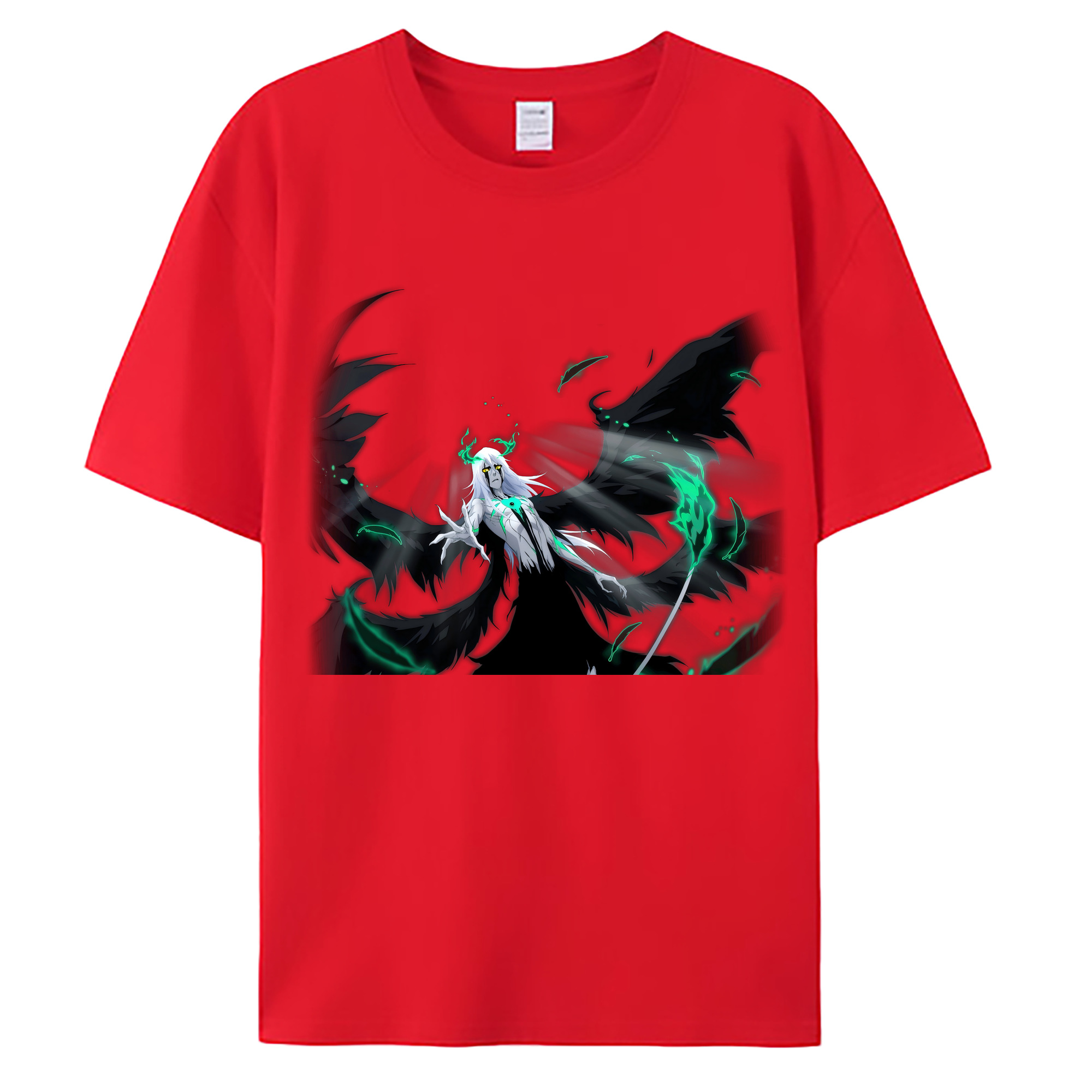 （画像用） ブリーチ ウルキオラ·シファー BLEACH Ulquiorra cifer 綿100％ メンズ半袖Tシャツ｜肌触りやわらか＆通気性