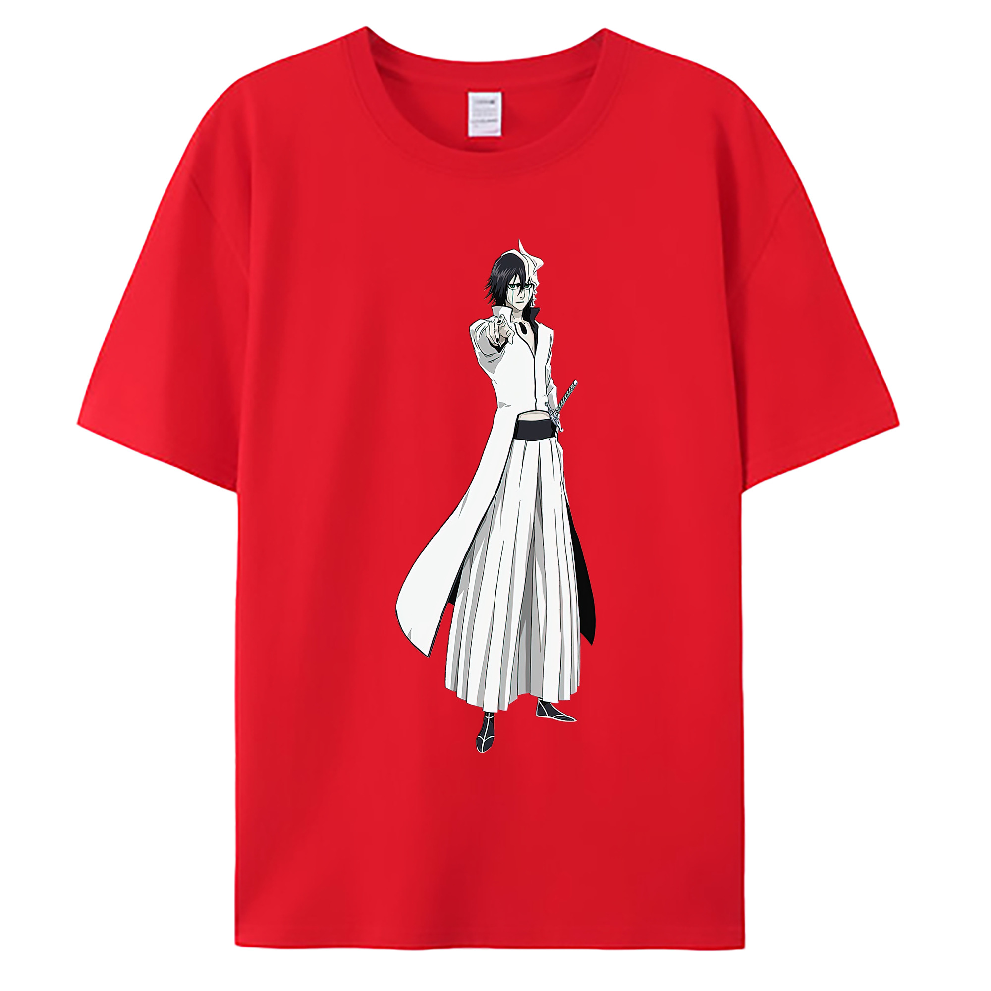 （画像用） ブリーチ ウルキオラ·シファー BLEACH Ulquiorra cifer 綿100％ メンズ半袖Tシャツ｜肌触りやわらか＆通気性