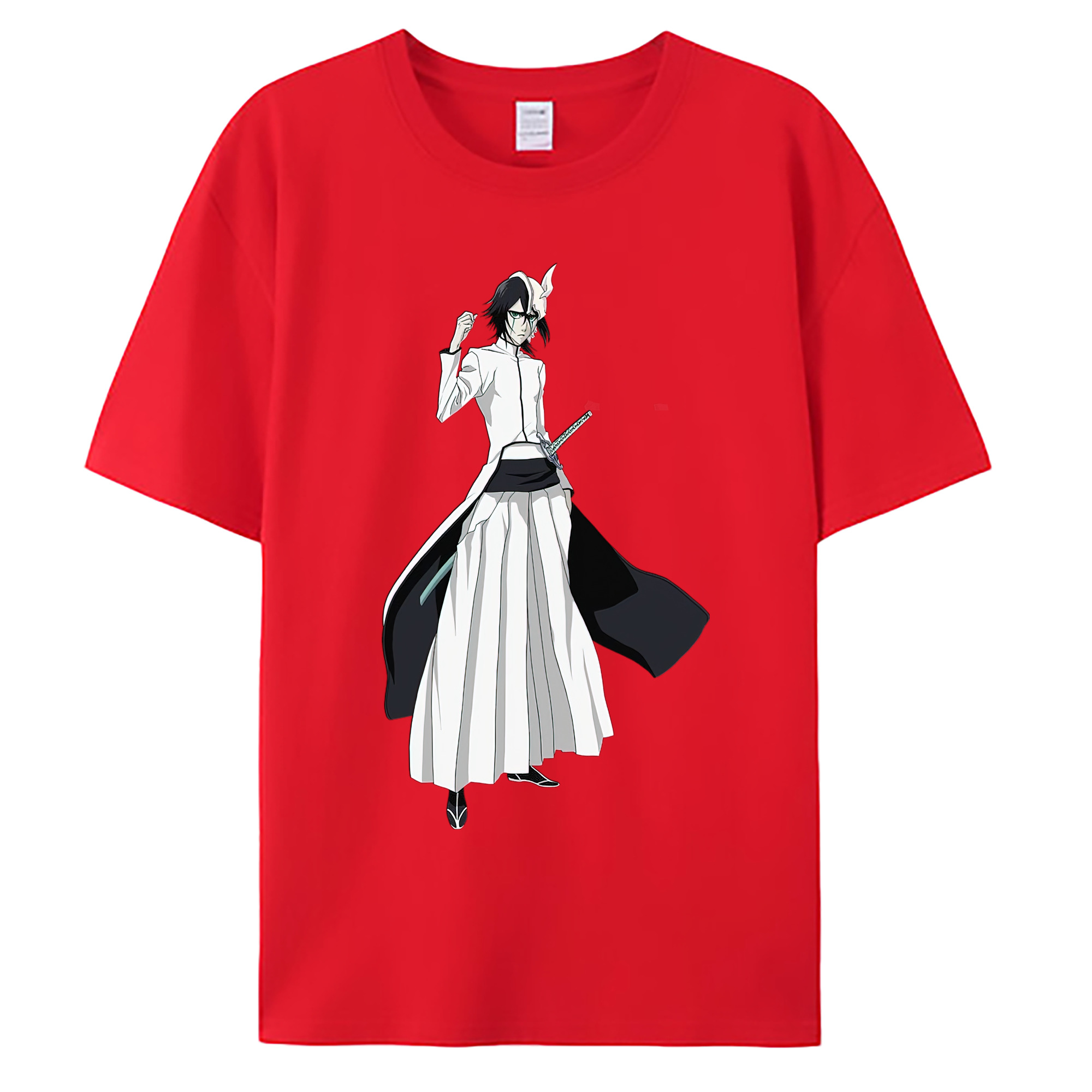 （画像用） ブリーチ ウルキオラ·シファー BLEACH Ulquiorra cifer 綿100％ メンズ半袖Tシャツ｜肌触りやわらか＆通気性