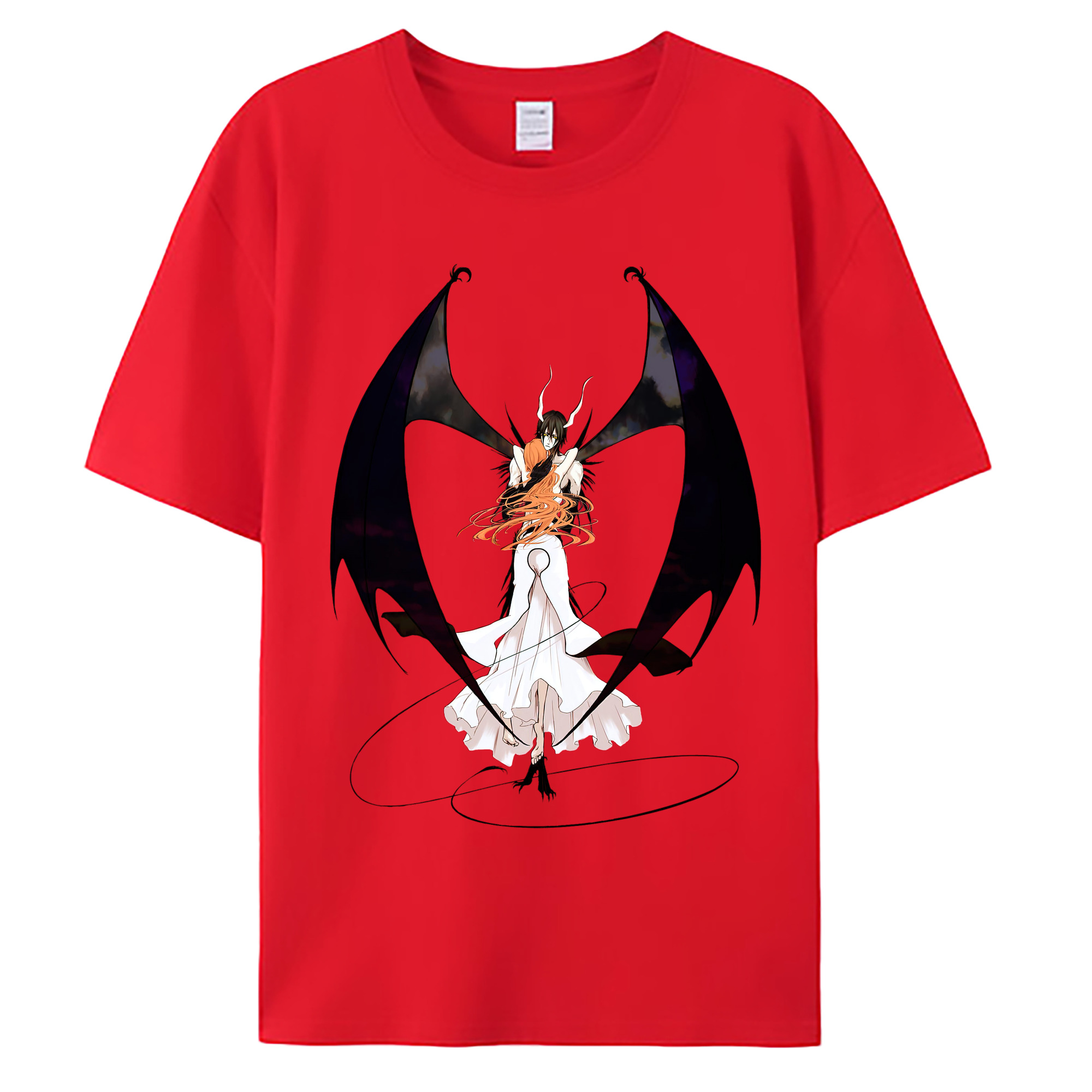 （画像用） ブリーチ ウルキオラ·シファー BLEACH Ulquiorra cifer 綿100％ メンズ半袖Tシャツ｜肌触りやわらか＆通気性