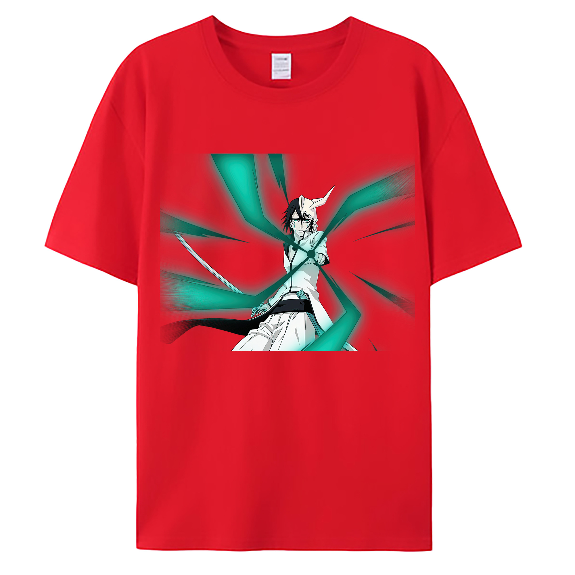 （画像用） ブリーチ ウルキオラ·シファー BLEACH Ulquiorra cifer 綿100％ メンズ半袖Tシャツ｜肌触りやわらか＆通気性