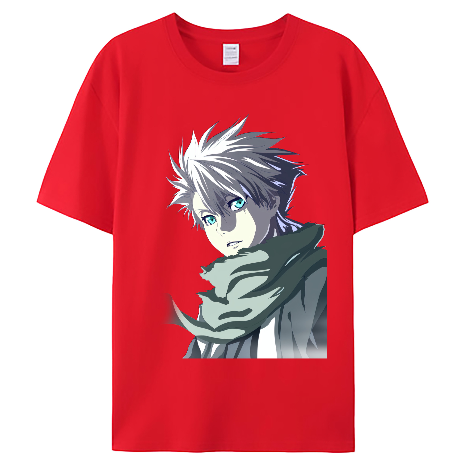 （画像用） ブリーチ 日番谷冬獅郎（ひつがや とうしろう） BLEACH Hitsugaya Toushirou 綿100％ メンズ半袖Tシャツ｜肌触りやわらか＆通気性
